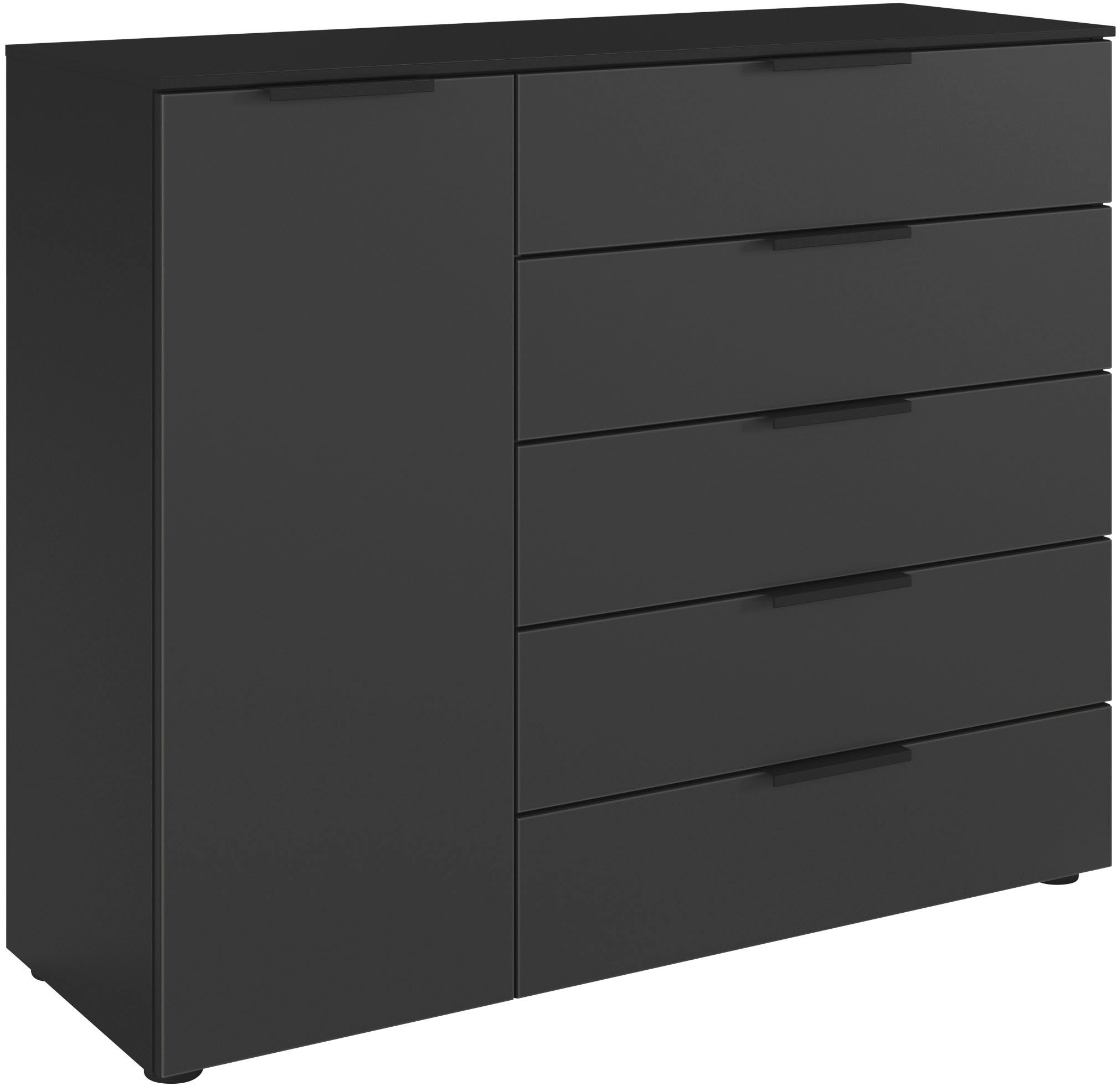 LeGer Home by Lena Gercke Kommode "Kommode Sideboard Schubladen Türenkommode SERINA eleganter Eyecatcher" inkl. SOFT-CLOSE-FUNKTION, mit 5 Schubkästen und 1 Tür sowie Metallgriffen MADE IN GERMANY