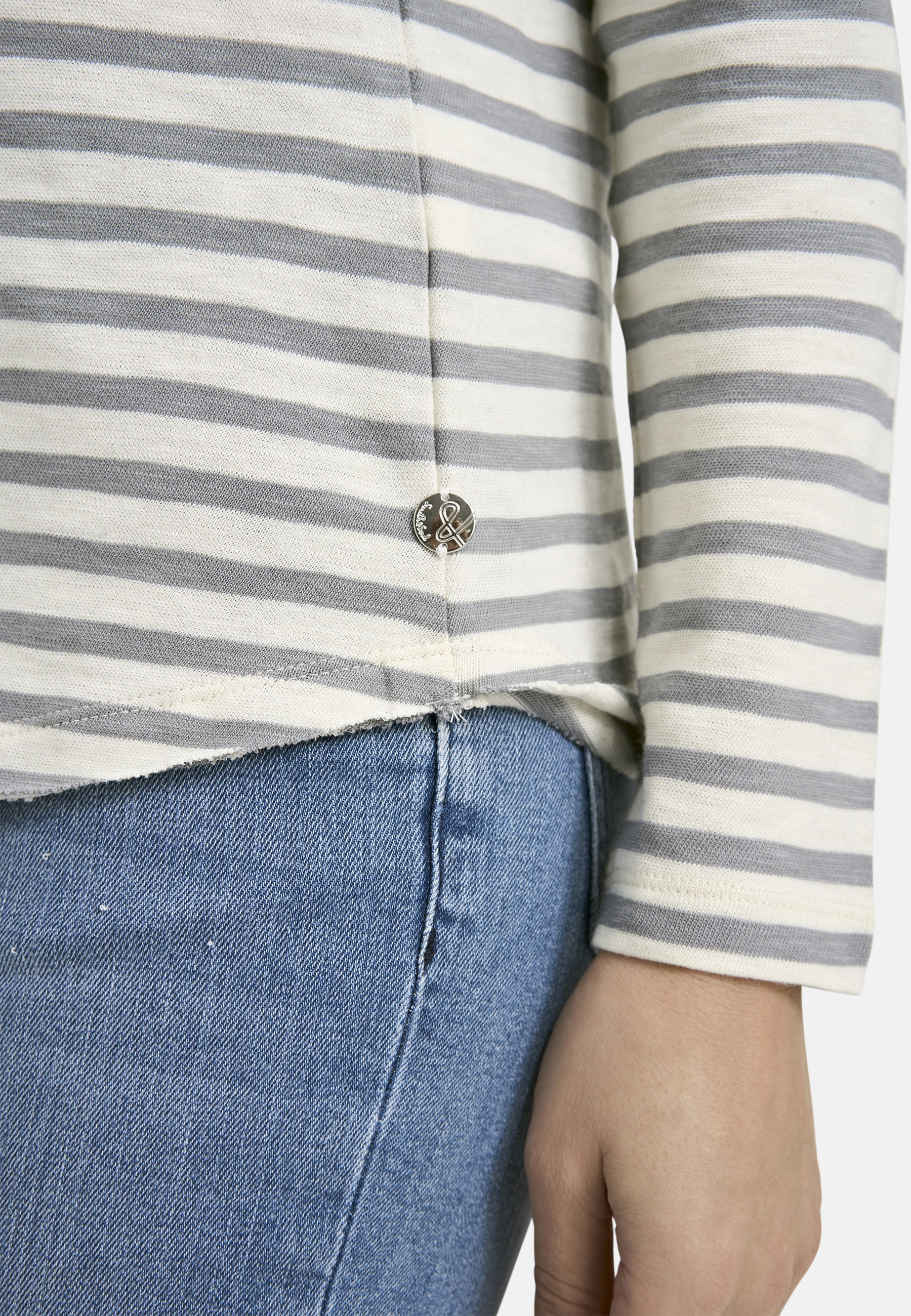Smith & Soul Rundhalsshirt, mit offenen Kanten