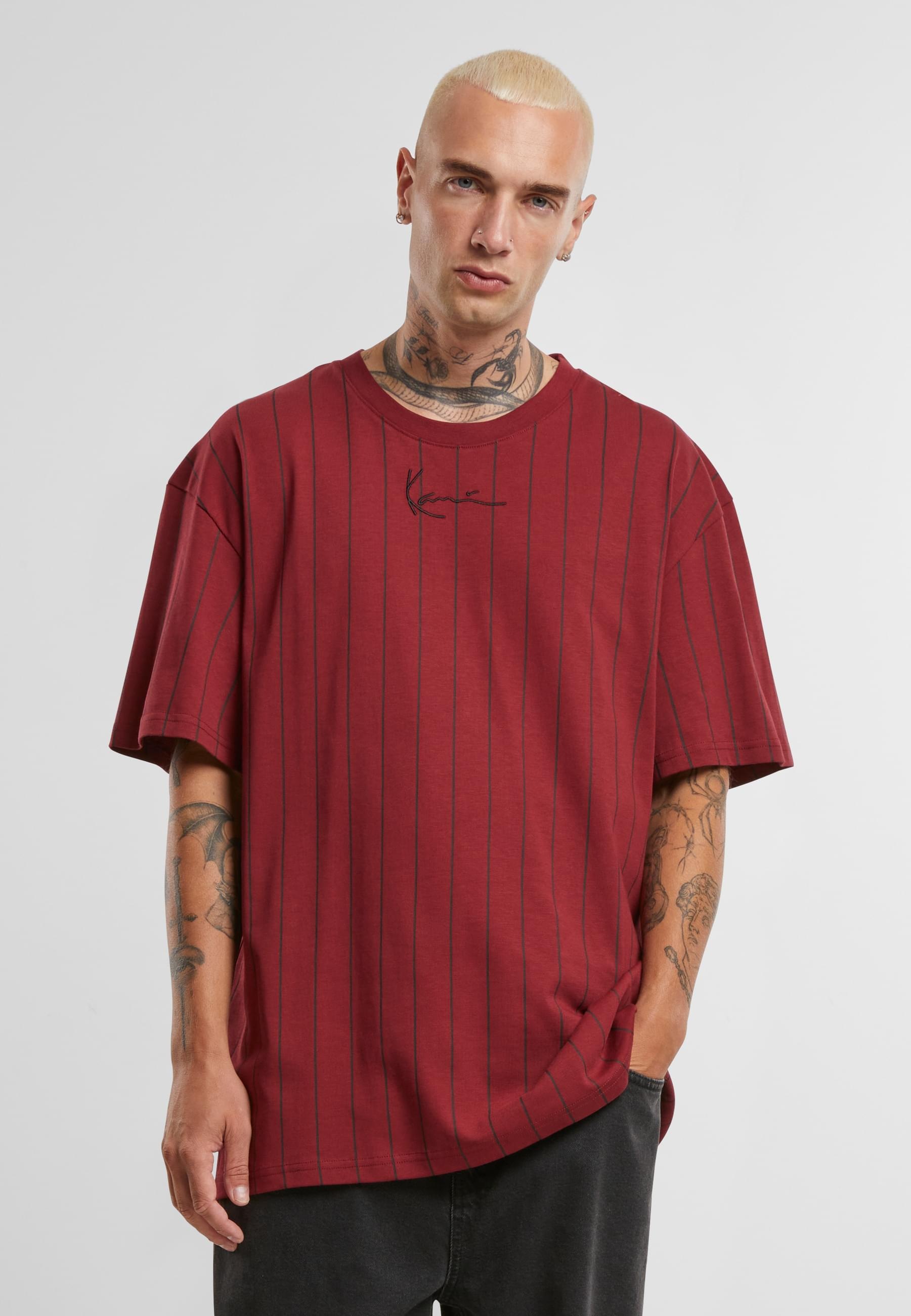 Karl Kani T-Shirt »Karl Kani KK Small Signature Essential Pinstripe Tee«, (1 tlg.)