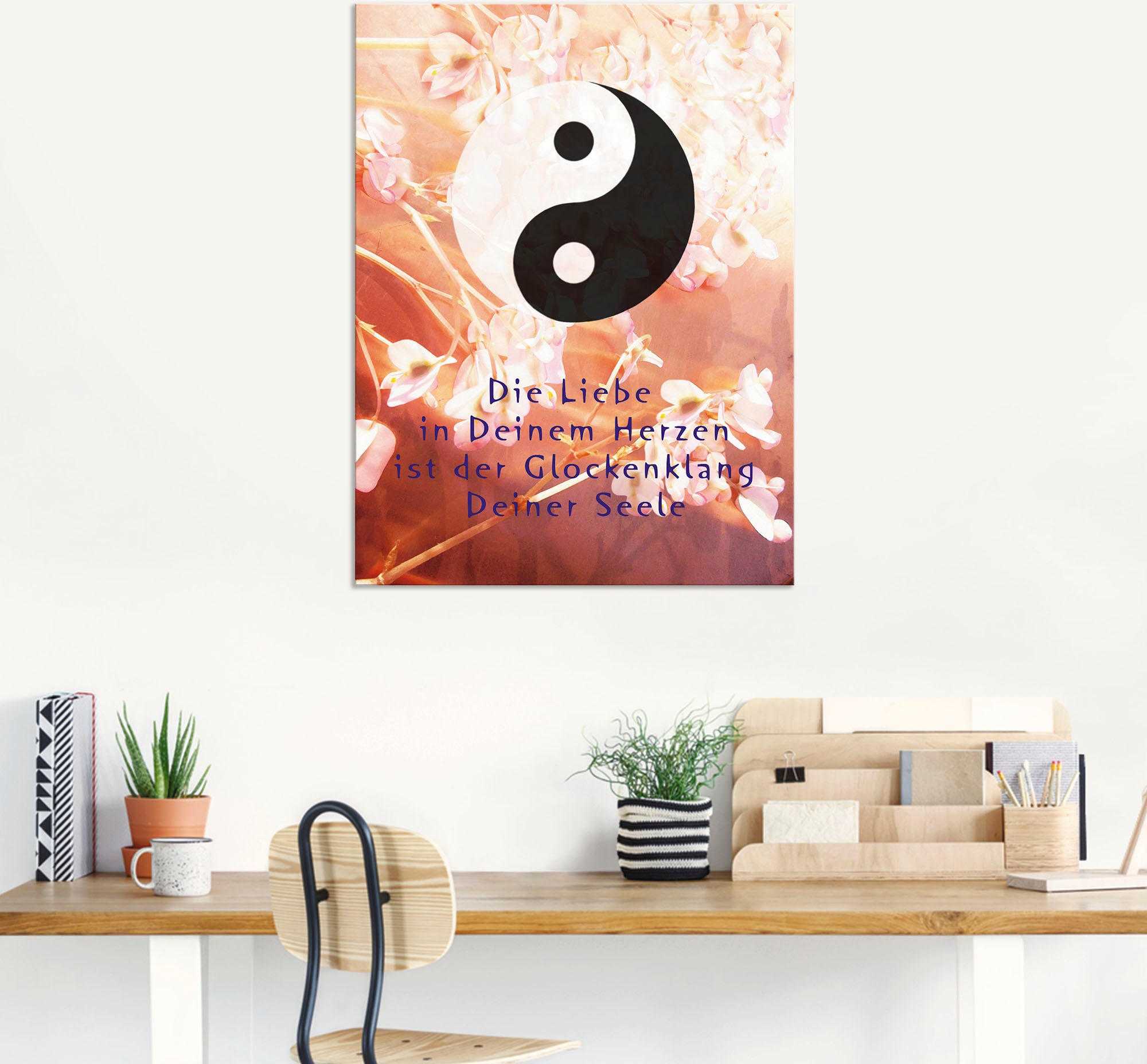 Artland Wandbild »Yin Yang Glockenklang«, Spirituelle Bilder, (1 St.), als Poster, Wandaufkleber in verschied. Größen