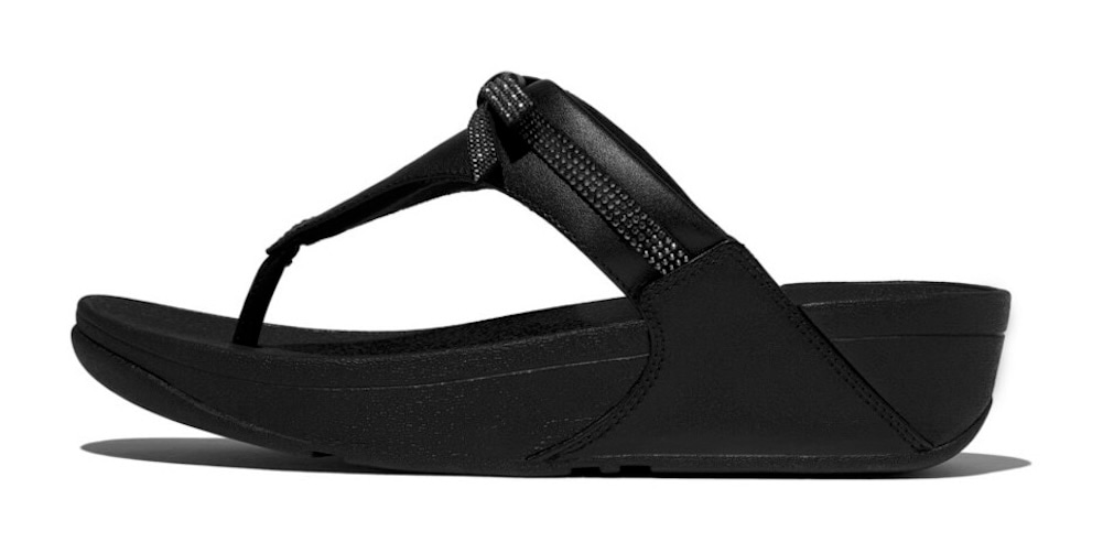Fitflop Zehentrenner "LULU GLITZ BOW", Slides, Badeschuh mit Glitter günstig online kaufen