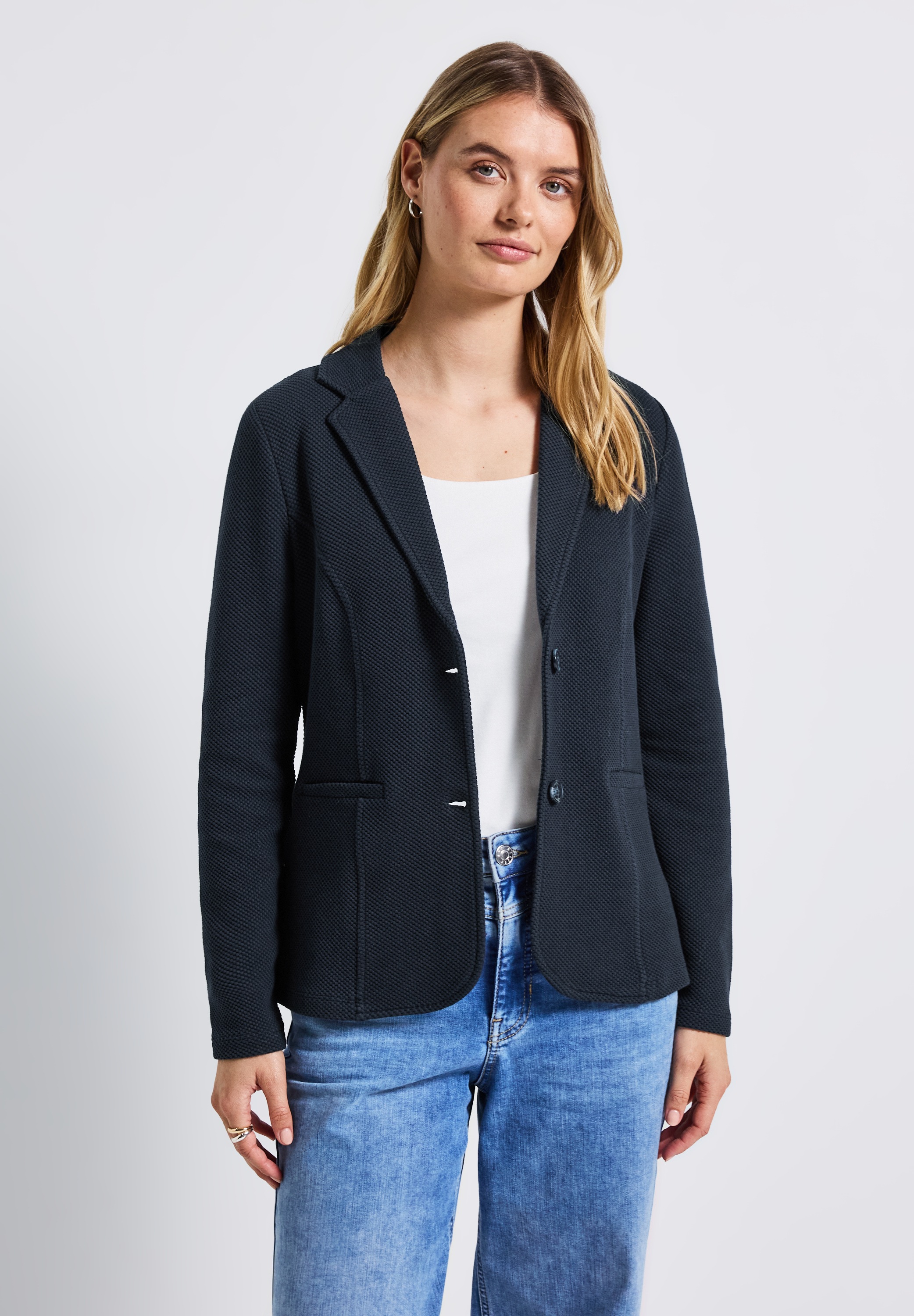 STREET ONE Kurzblazer aus softem Materialmix günstig online kaufen