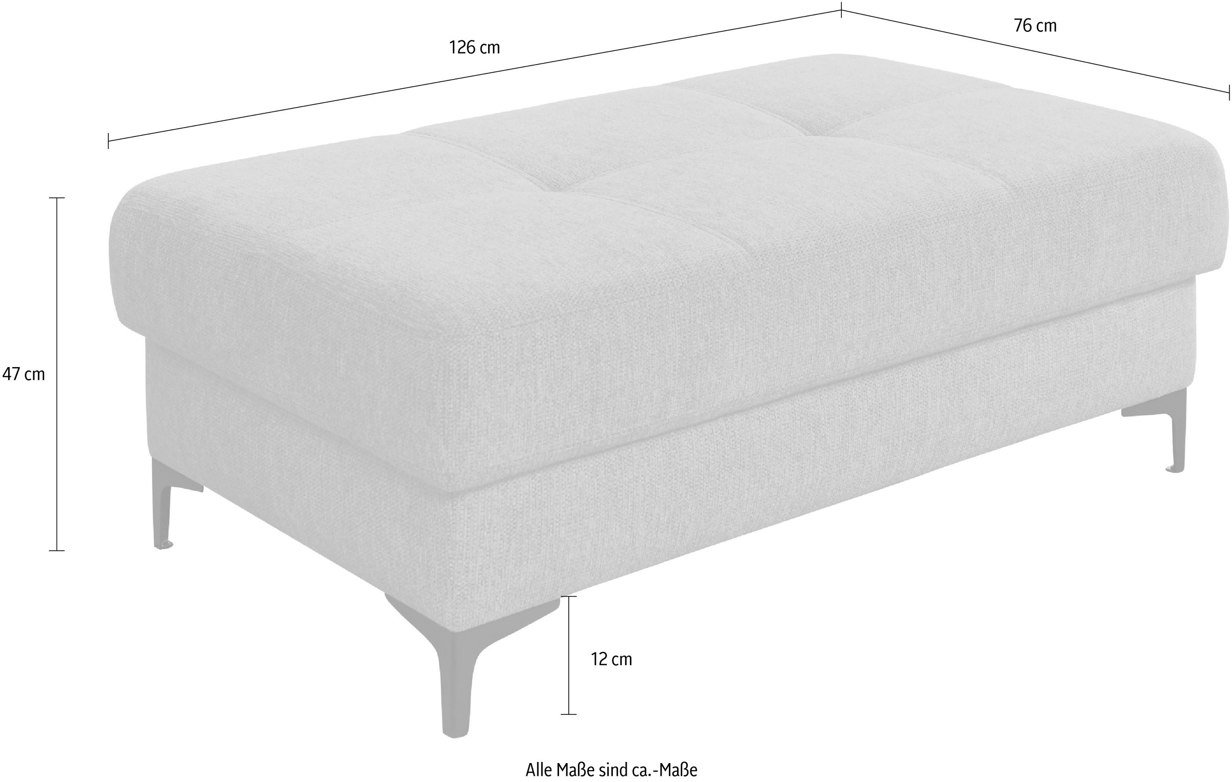 3C Carina Hockerbank »Burnaby« passend zur Serie "Burnaby", B/T/H: 126/76/47 cm