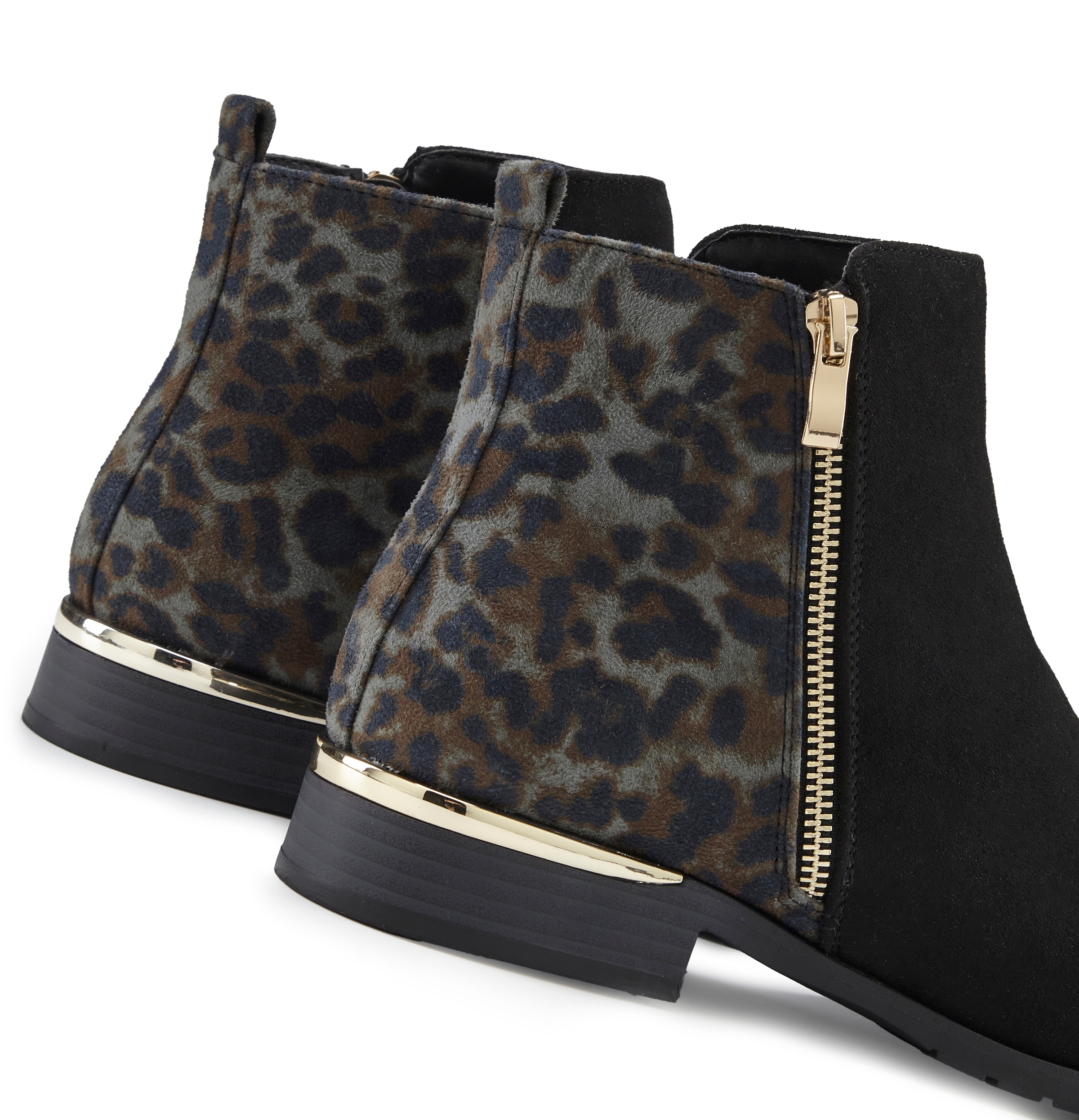 LASCANA Stiefelette »Ankle Boots, Stiefel«  mit Leo-Print VEGAN