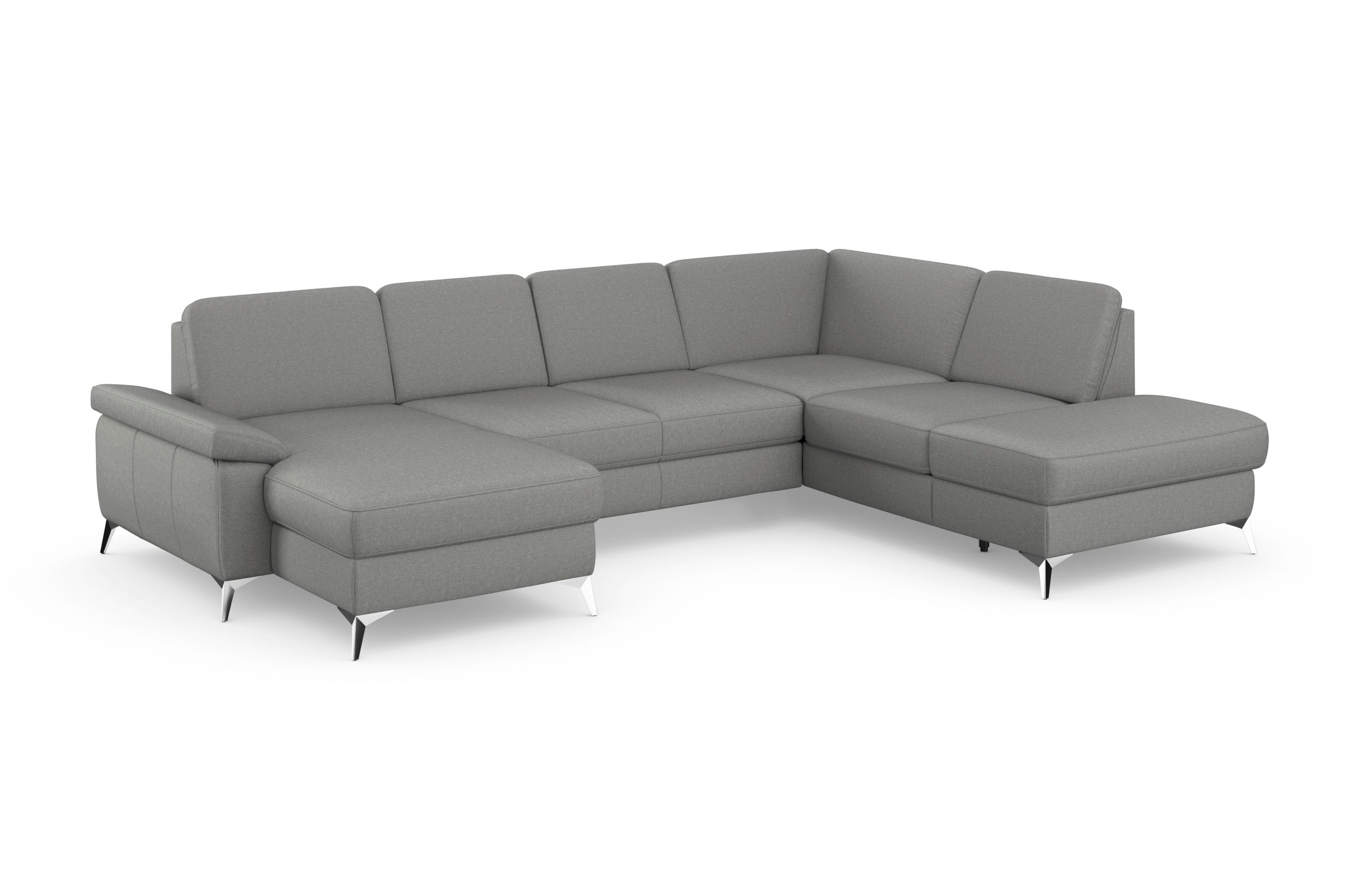sit&more Wohnlandschaft »Padua U-Form«, inklusive Sitztiefenverstellung, Armteilfunktion und Federkern