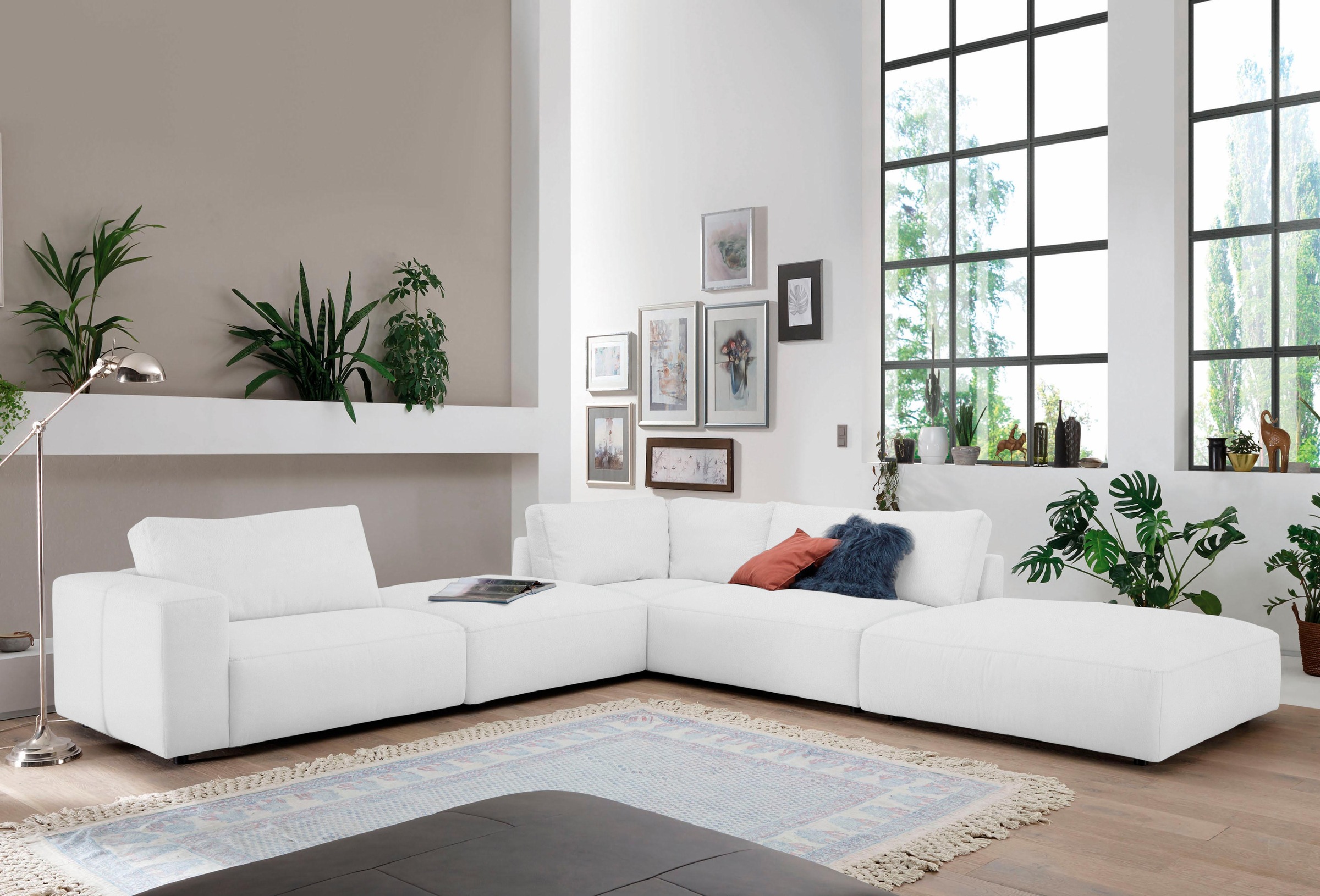 Musterring Ecksofa "LUCIA L-Form" in vielen Qualitäten und 4 verschieden Nähten