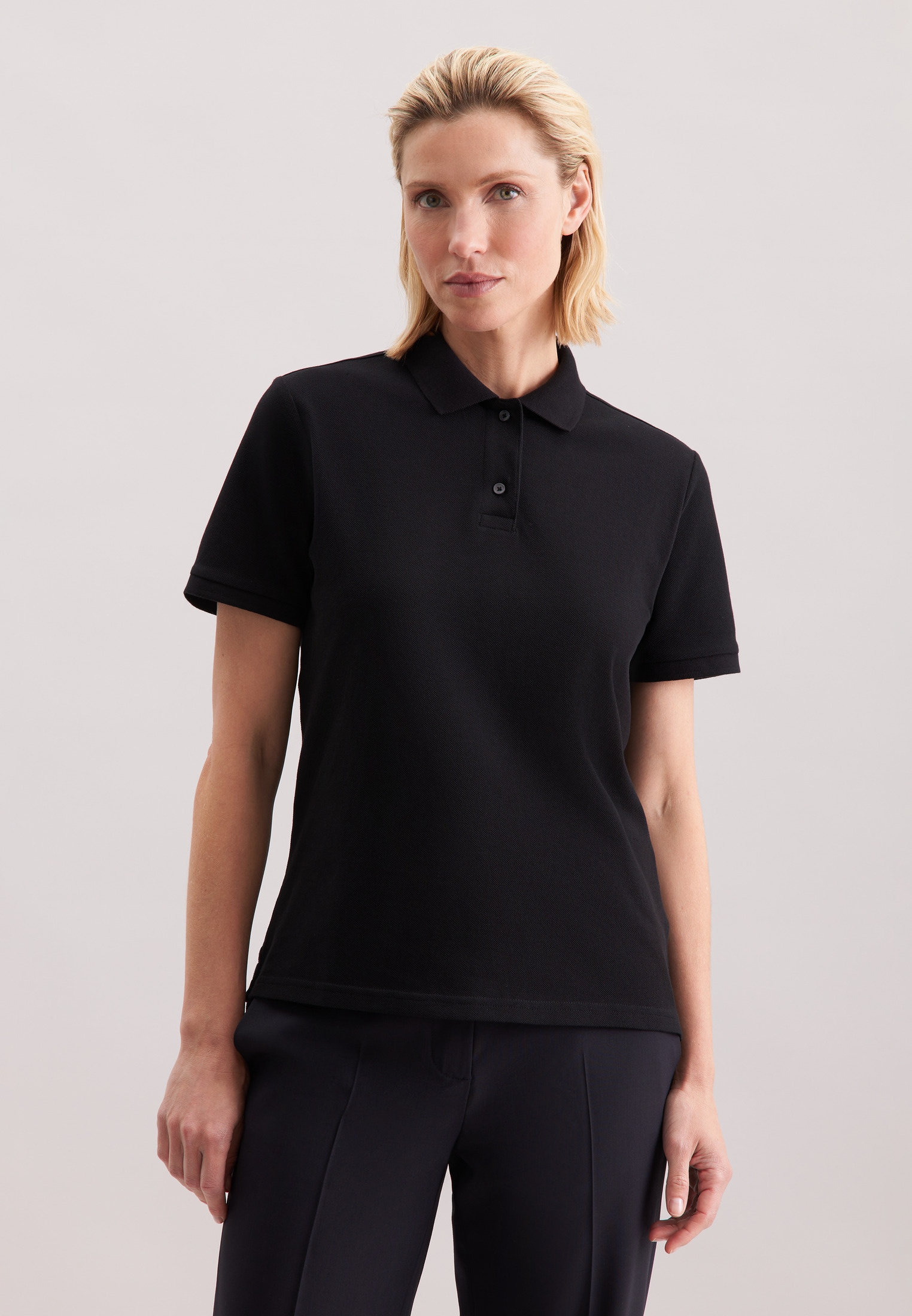 seidensticker Poloshirt "Schwarze Rose", 1/2 Kragen Uni günstig online kaufen