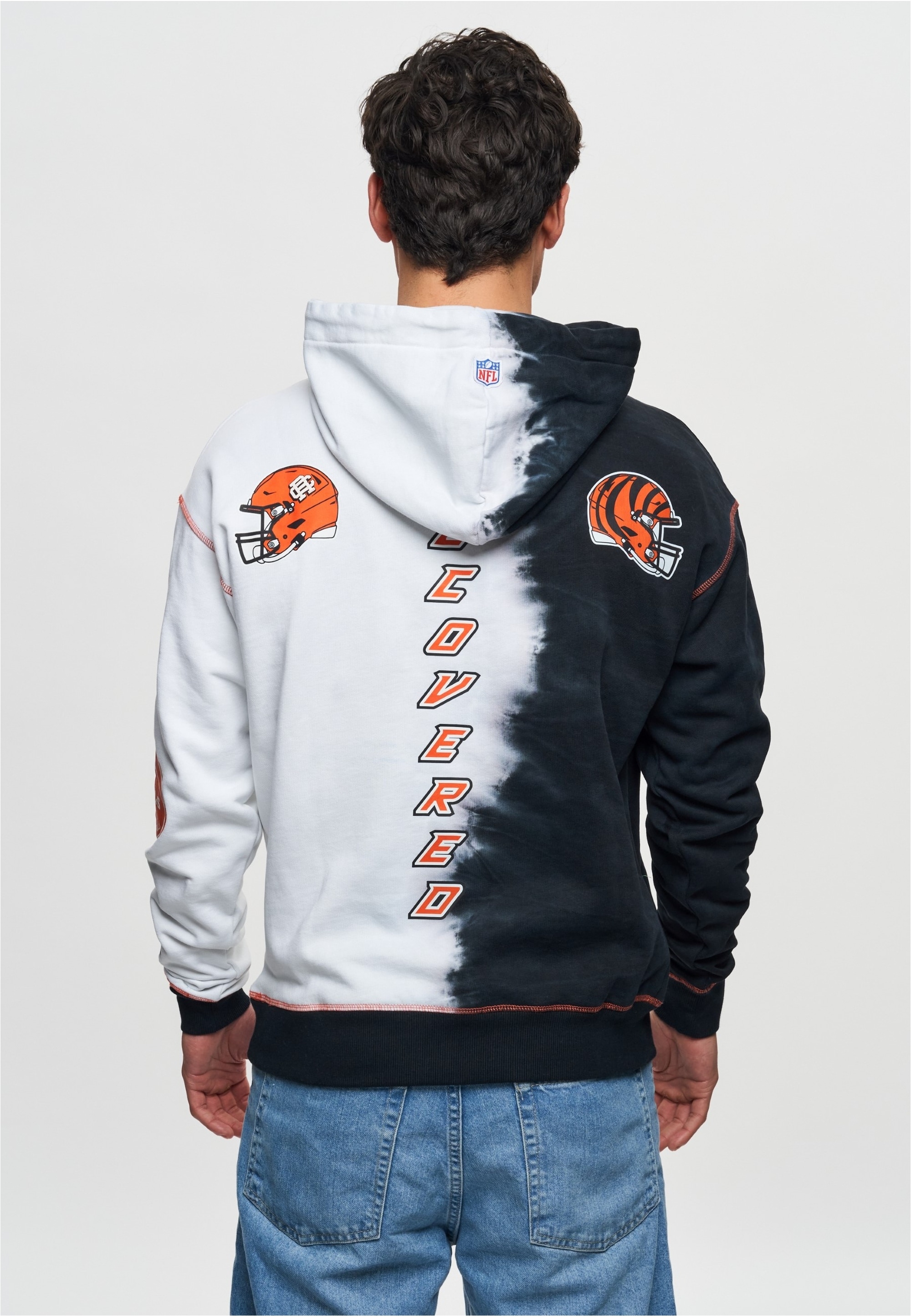 Recovered Kapuzensweatshirt »NFL Bengals Ink Dye Effect On«, im zeitlosen Design
