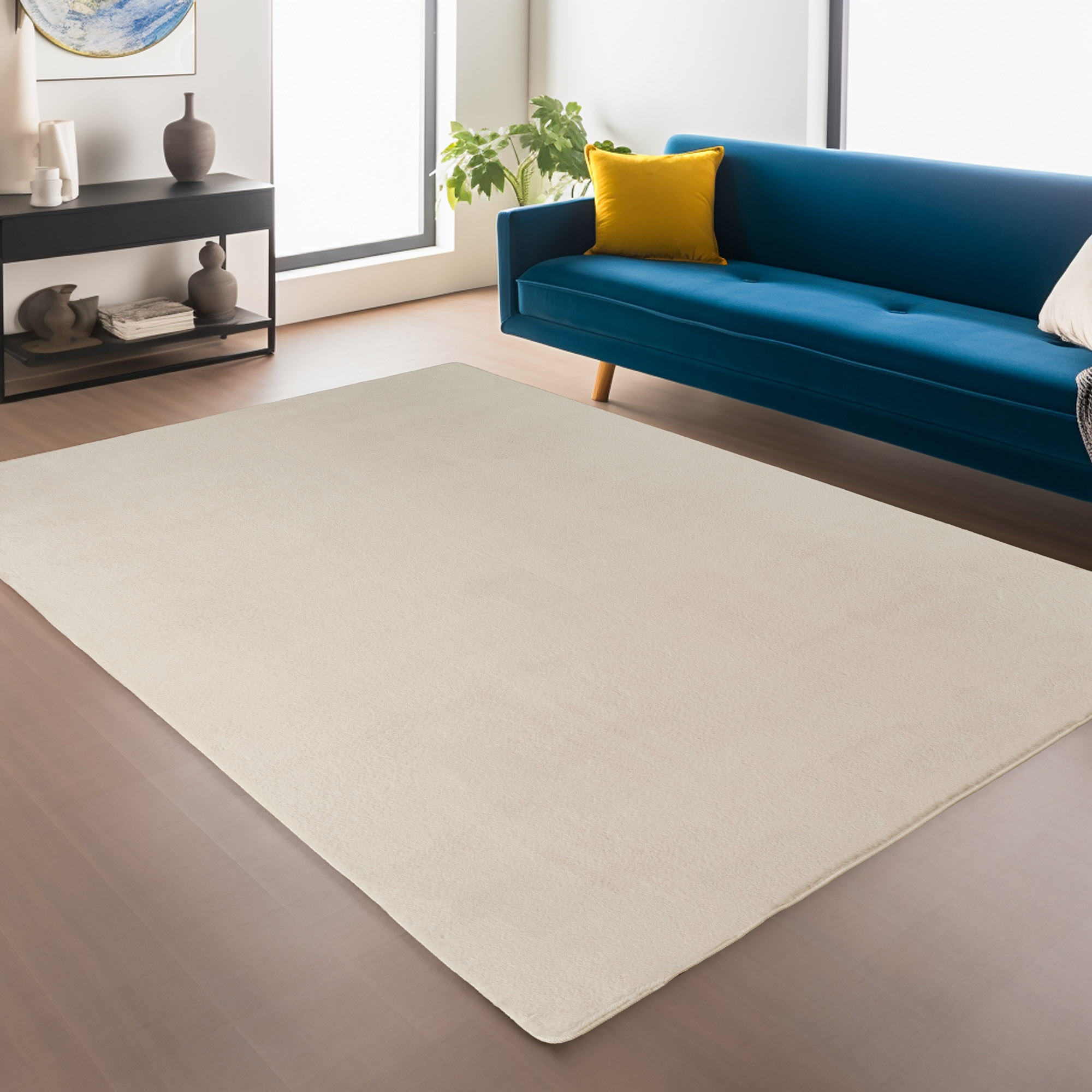Ayyildiz Teppiche Teppich "JOY 1400, auch als Läufer und in Rund erhältlich" rechteckig 11 mm Höhe besonders weich, uni Kurzflor, Wohnzimmer, Kinderzimmer