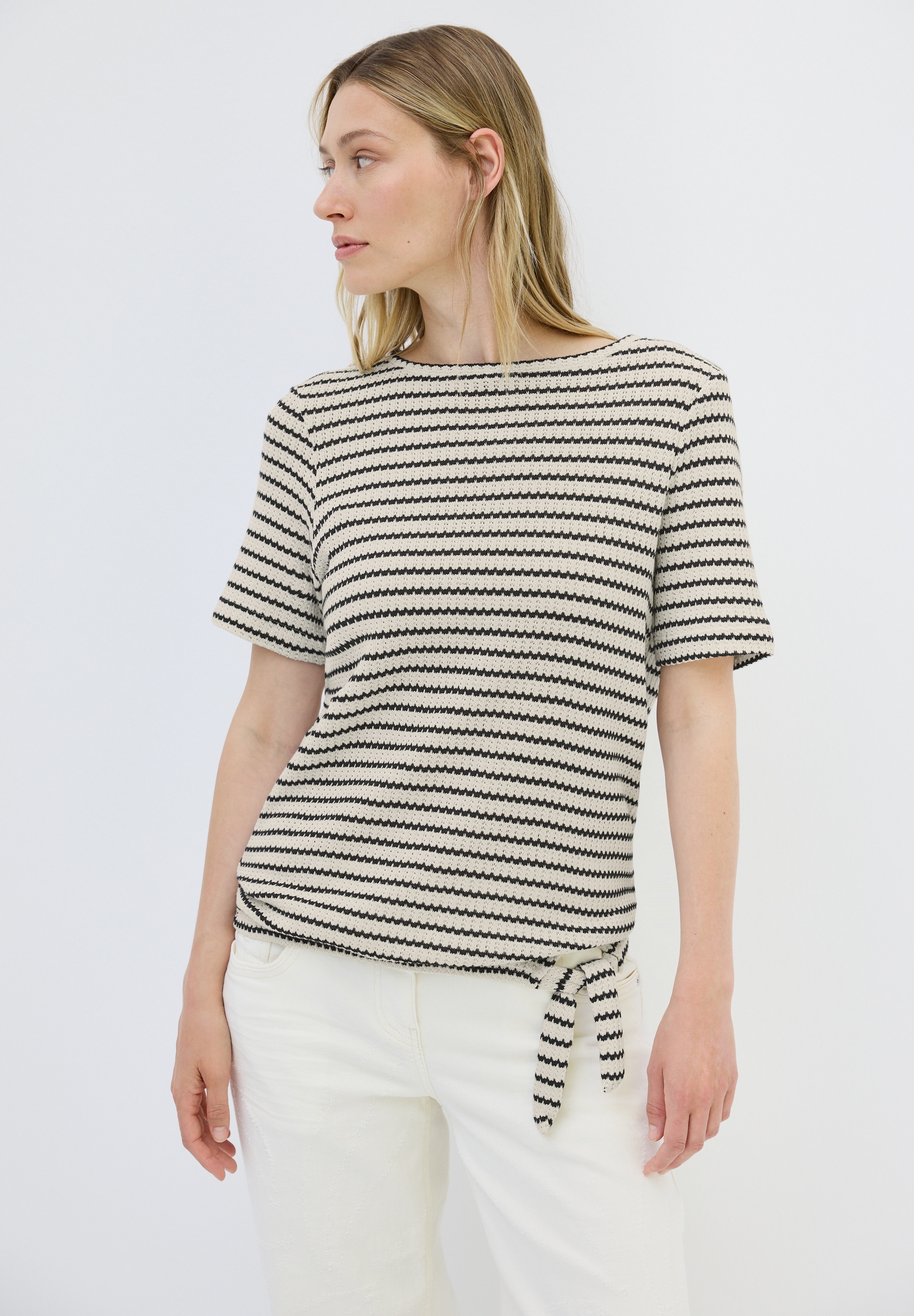 Cecil T-Shirt, aus Baumwolle mit Stretchante günstig online kaufen