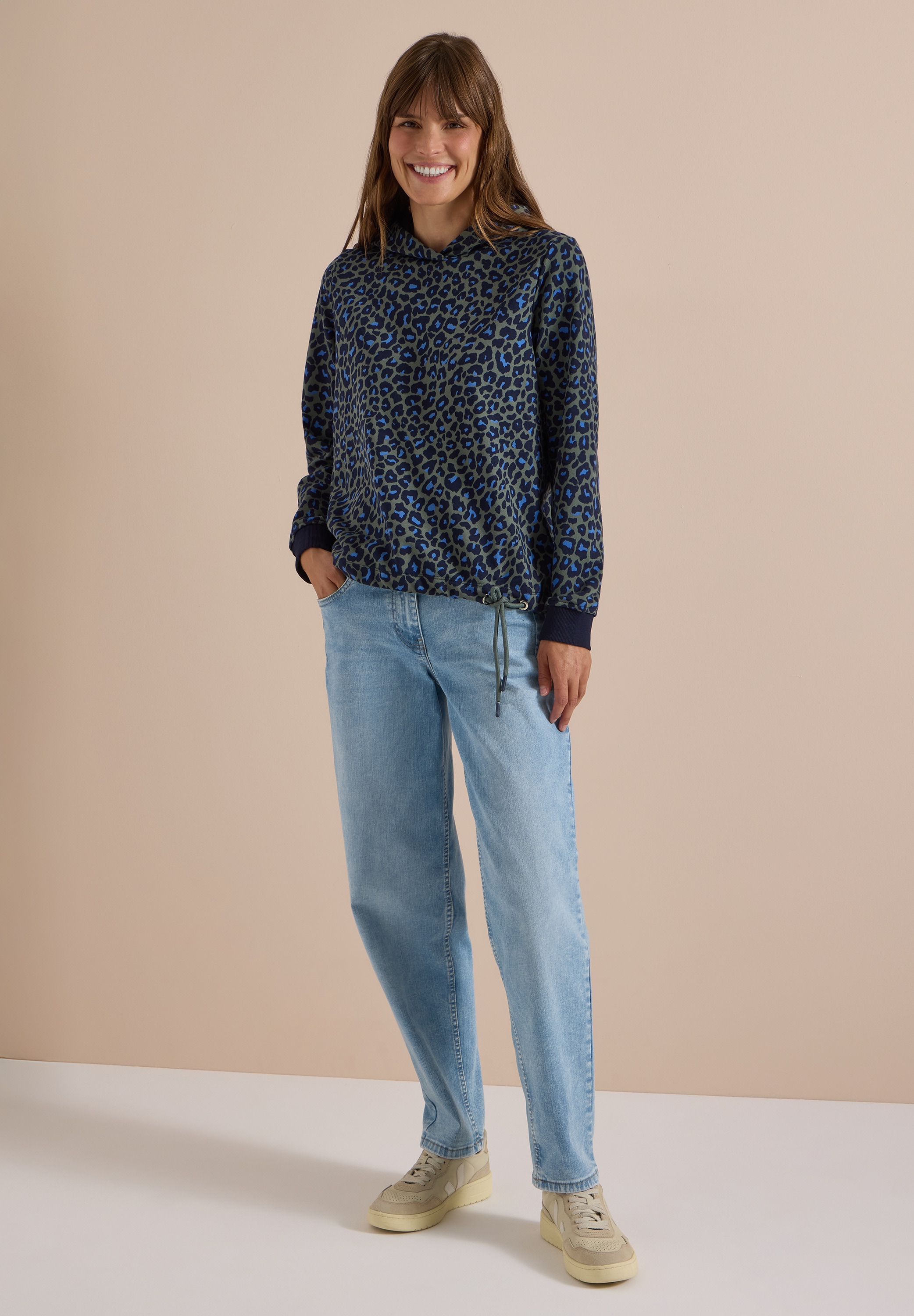 Cecil Sweatshirt , mit Leomuster

