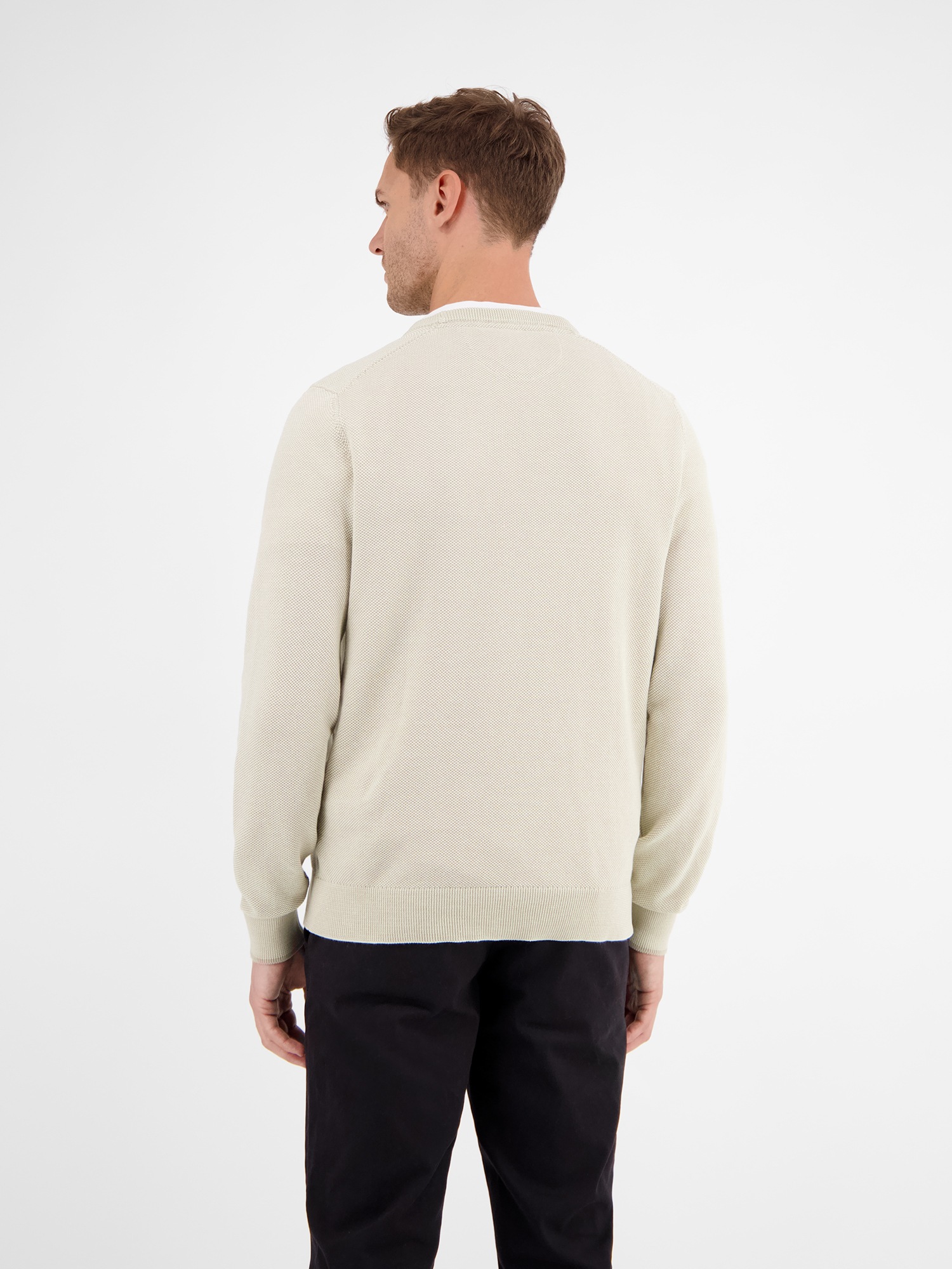 LERROS Strickpullover "Leichter Strickpullover mit schmaler Rippstruktur" günstig online kaufen