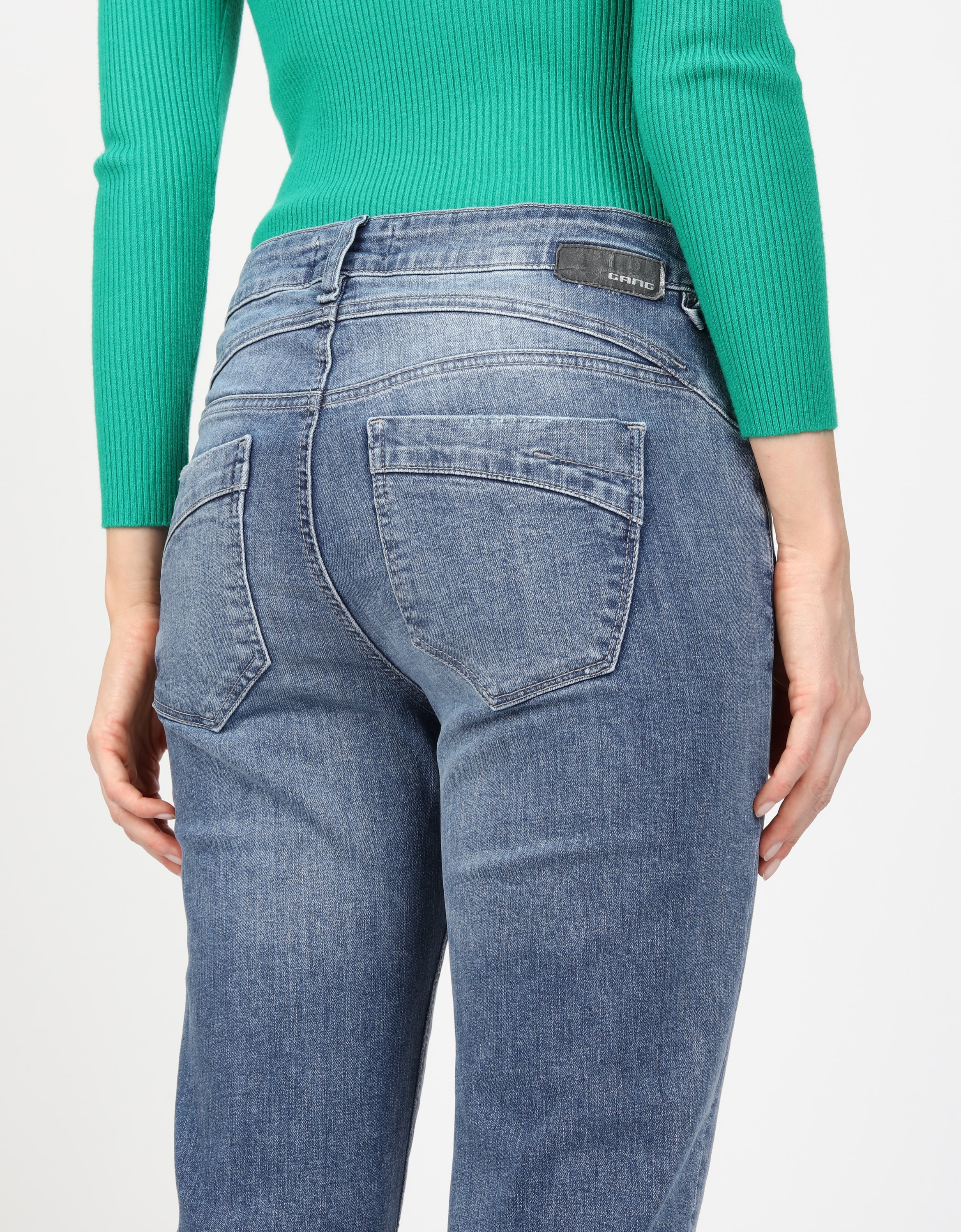 GANG Straight-Jeans »GANG Jeans Straight Fit 94RUBINIA CROPPED«