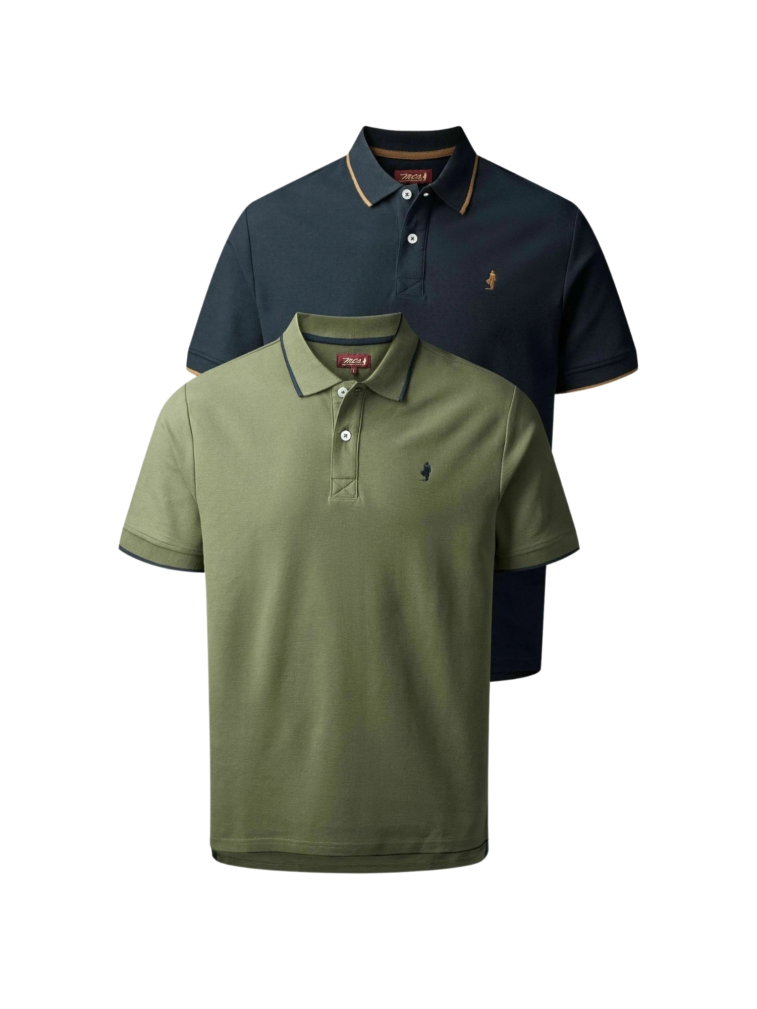 MCS Kurzarmhemd "MCS Polo shirt MCRiver 2-pack" günstig online kaufen