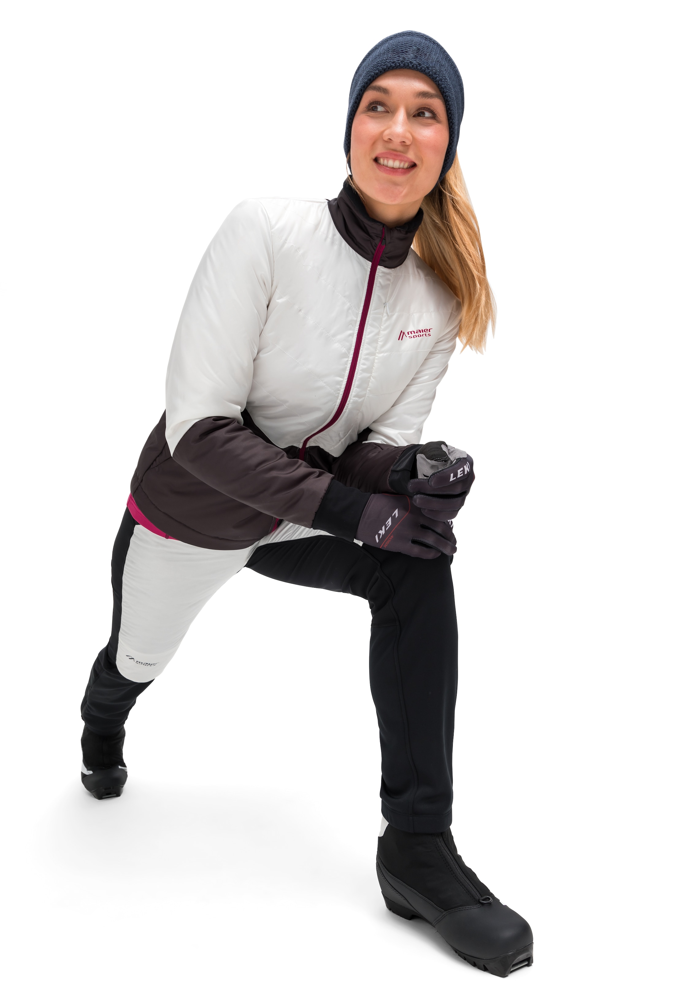 Maier Sports Skijacke »Skjoma BAUR Damen mit Taschen Outdoorjacke | online bestellen Wool W«, geräumige wattierte 3 Langlaufjacke