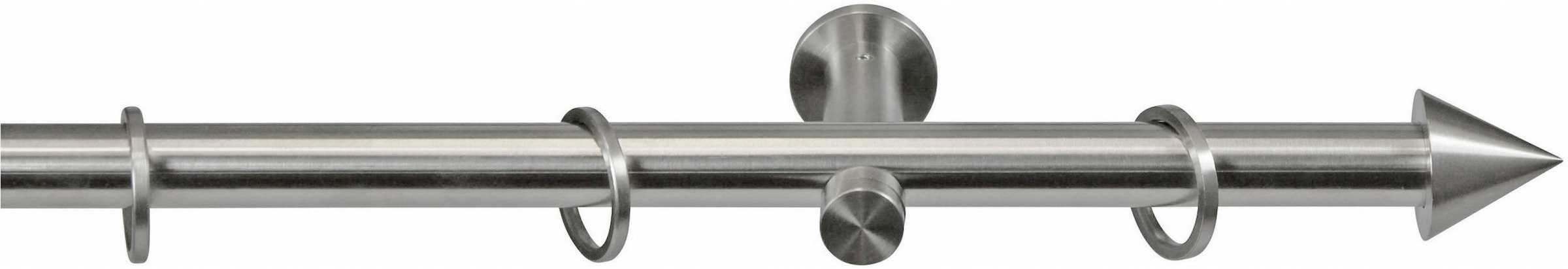 GARESA Gardinenstange »Orion«, 1 läufig-läufig, Fixmaß, Fixlänge 200 cm, mit Ringe