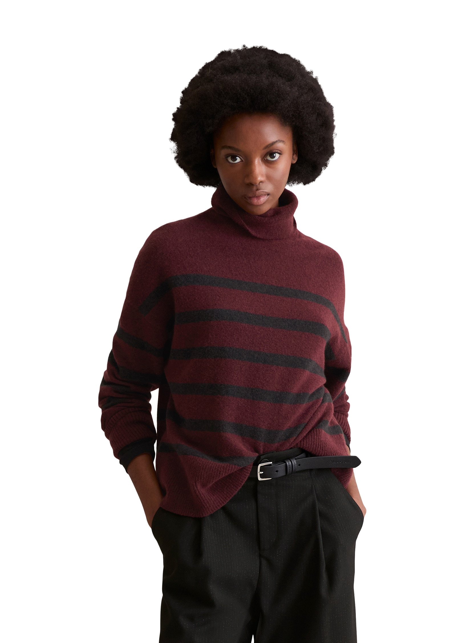 Marc OPolo DENIM Strickpullover "aus Soft Wool Stretch" günstig online kaufen