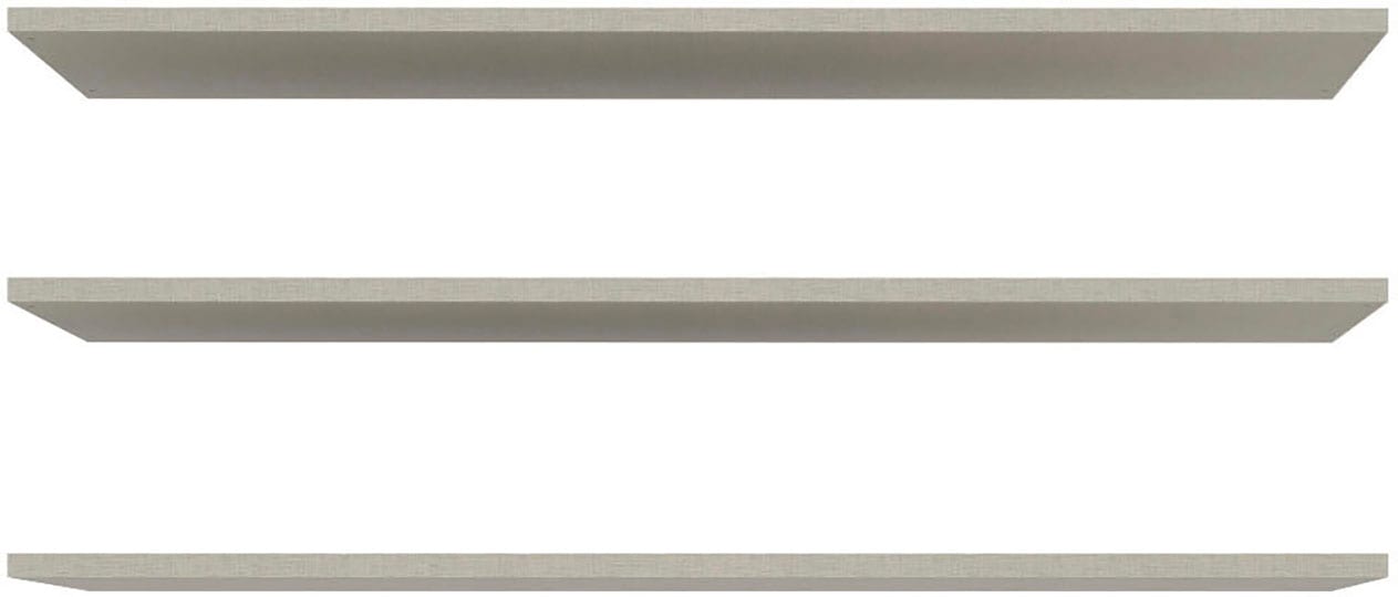 Einlegeboden FORTE, B:85,9cm H:42cm T:1,5cm, grau, Spanplatte, Einlegeböden, Einlegeboden 3er Set, optional bestellbar, Textilstruktur