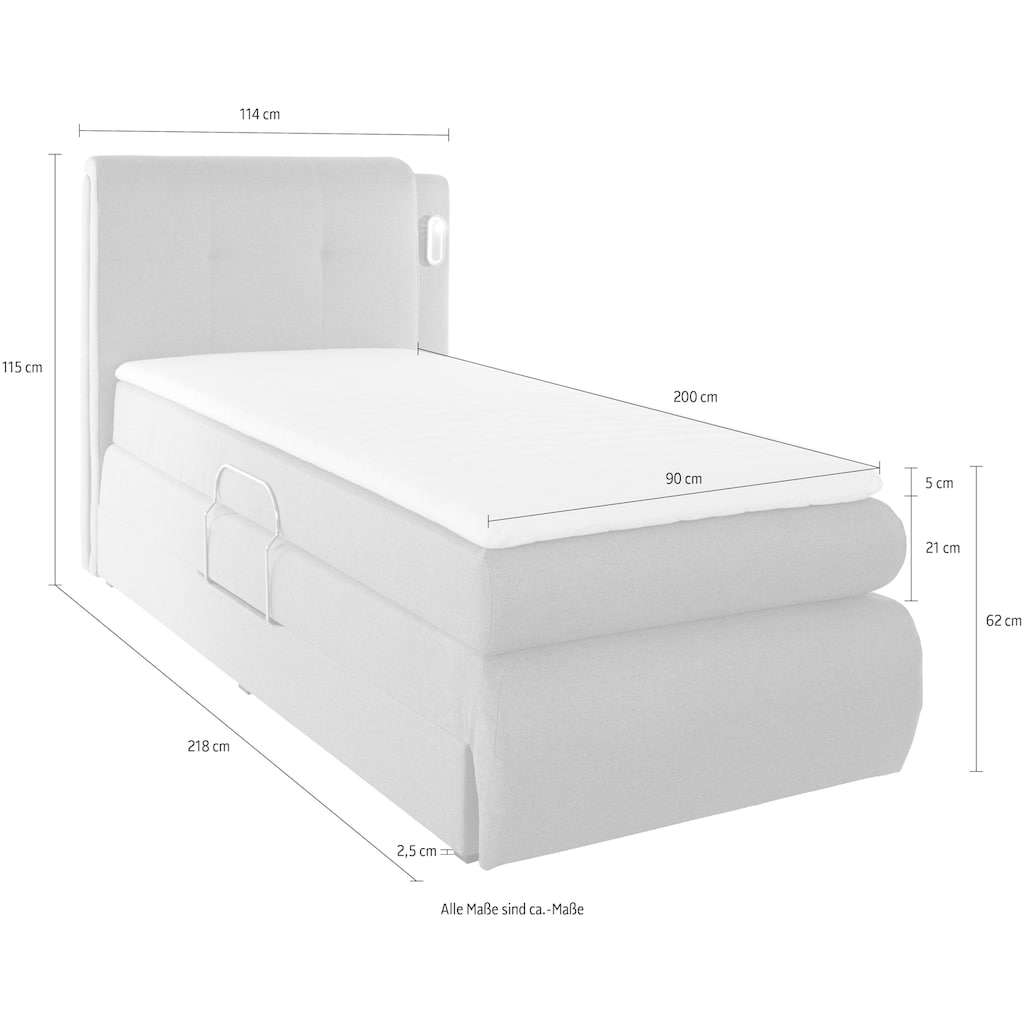 COLLECTION AB Boxspringbett »Borna«