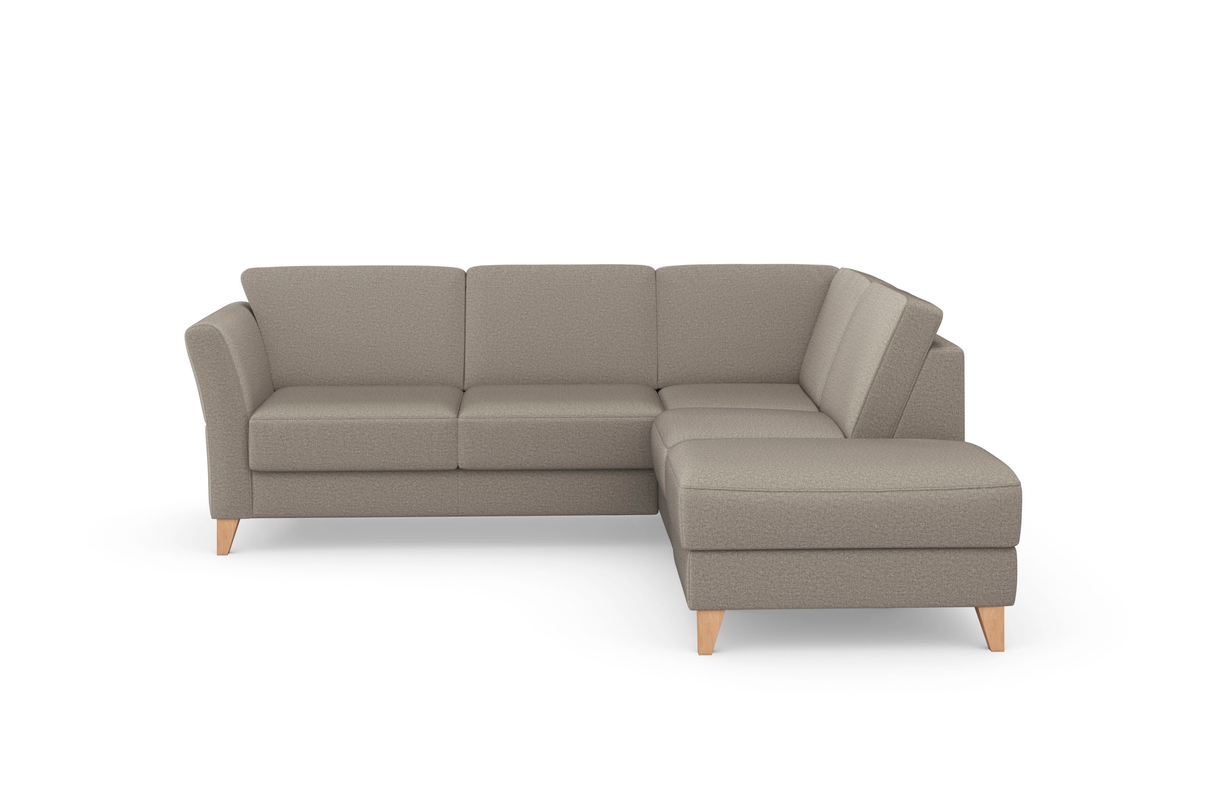 SIT & MORE Visby L-Form Corner Sofa Brown 10