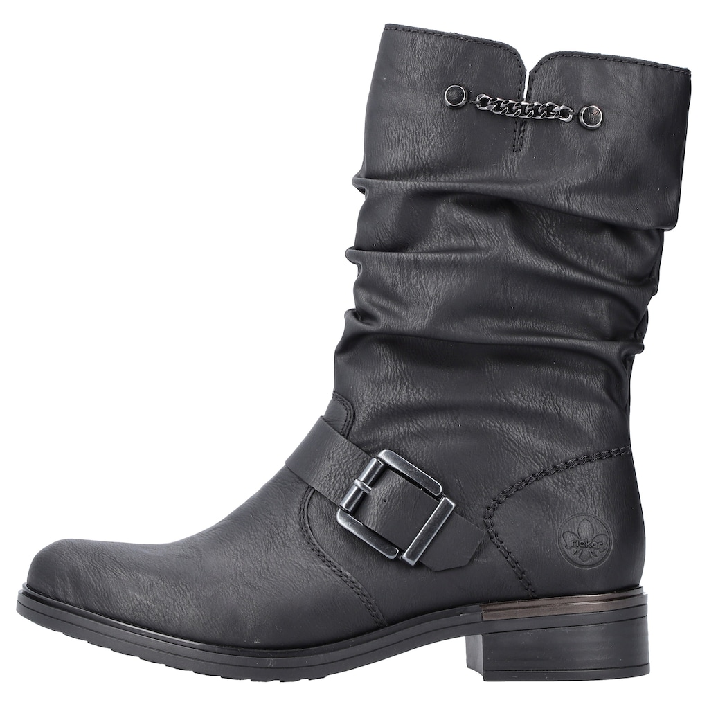 Rieker Stiefel, mit slouchy-Schaft und Zierkette