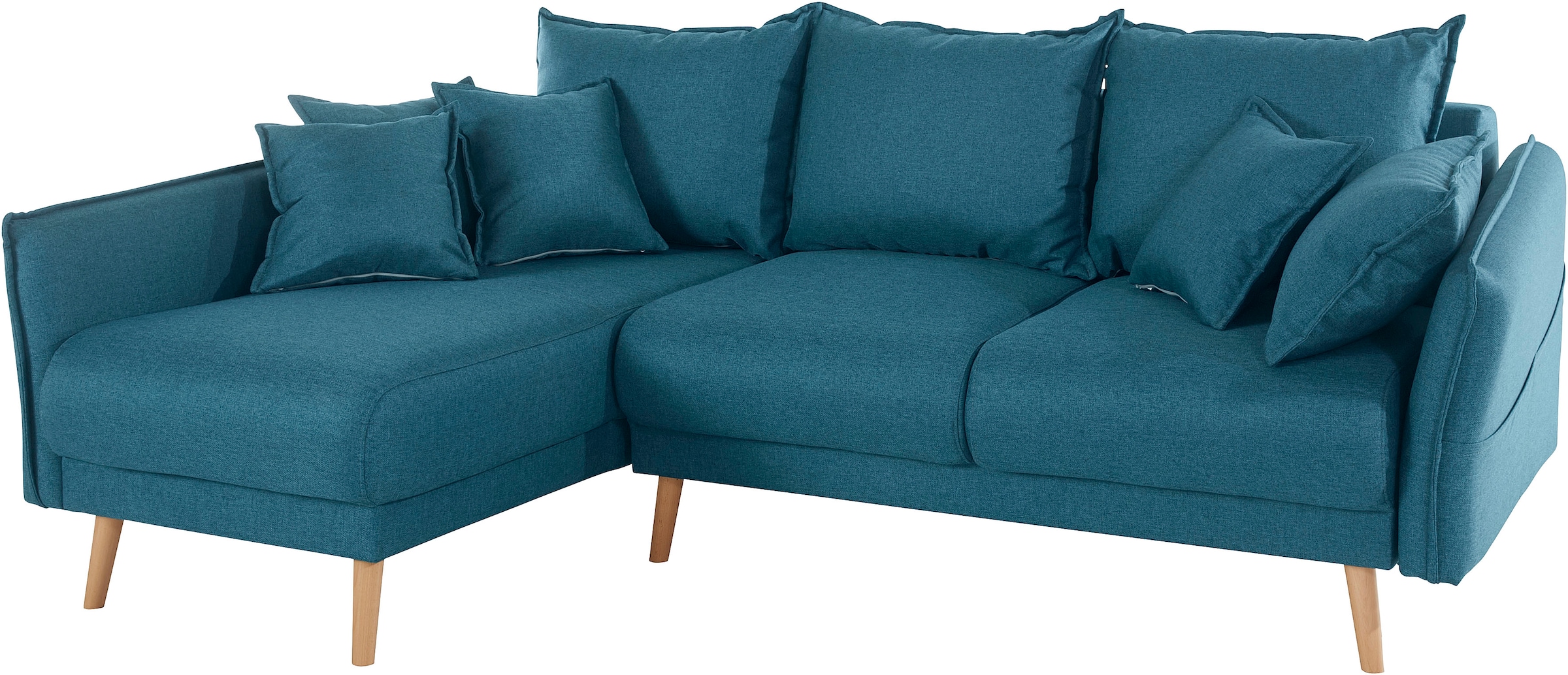 Home affaire Ecksofa »Granbo L-Form«, incl. Bettfunktion und Bettkasten, Federkern-Polsterung, Seitentasche