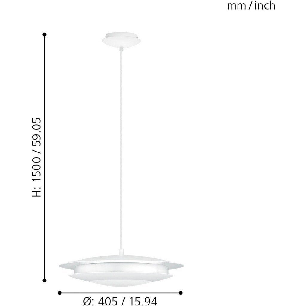 EGLO Pendelleuchte »MONEVA-C«, 1 flammig-flammig