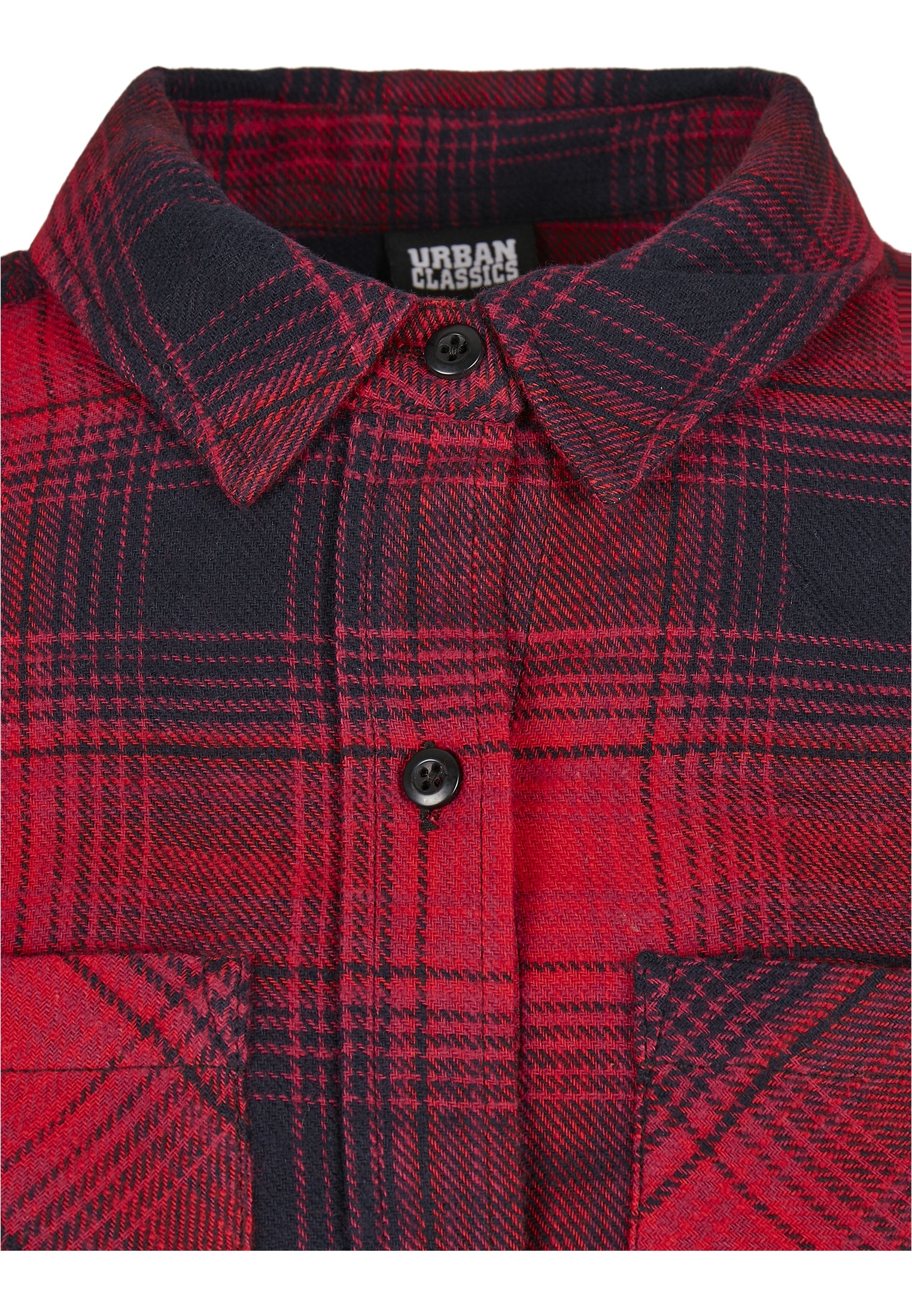 URBAN CLASSICS Shirtkleid »Urban Classics Damen Ladies Check Shirt Dress«, (1 tlg.)