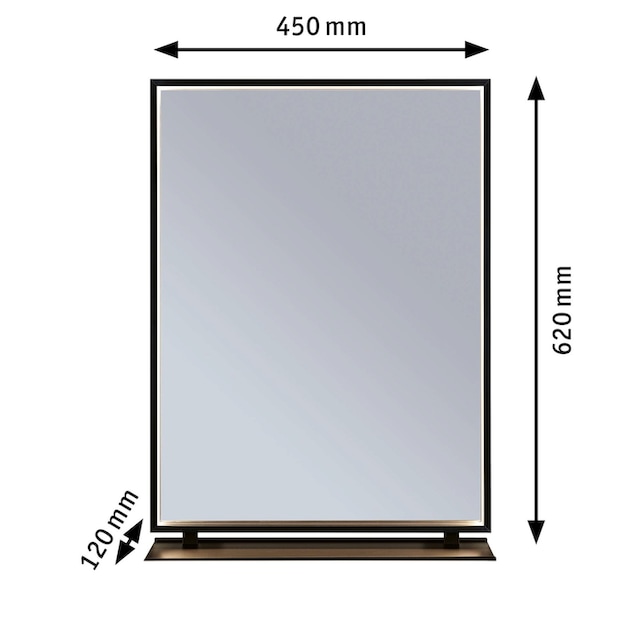 Paulmann LED Wandleuchte »Spiegel Miro eckig IP44 11W 450x600 230V«, 1  flammig-flammig, TunableWhite, Spiegel | BAUR