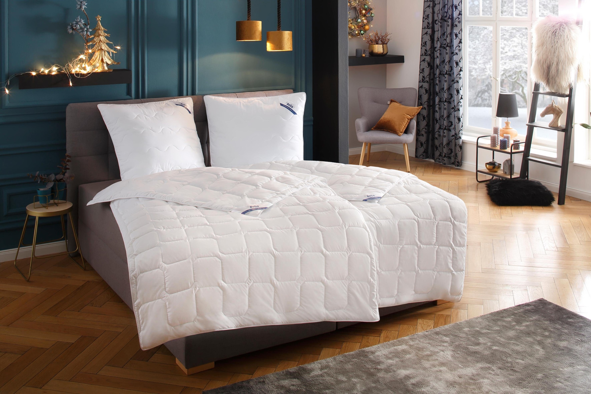 Beco Microfaserbettdecke »2 für 1, Bettdecken für Sommer und Winter, inkl. 1 Gratis-Leichtdecke«, normal, Füllung Polyester, Bezug Polyester, (1 St.), Bettdecke 135x200 cm, 155x220 cm und weitere Größen, Decke