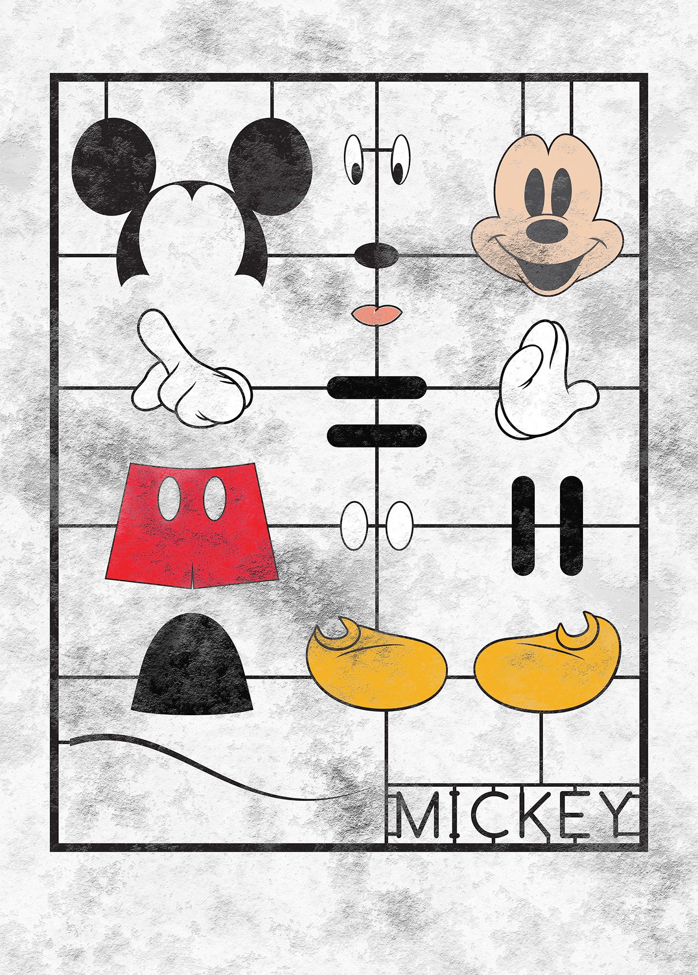 Komar Vliestapete "Mickey Kit", 200x280 cm (Breite x Höhe)