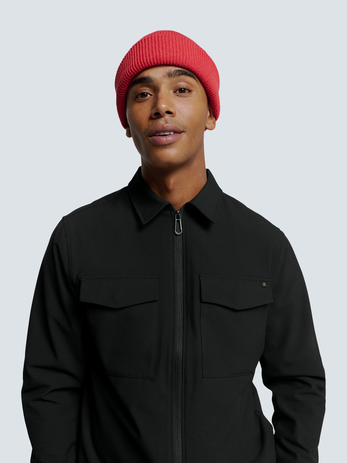 NO EXCESS Langarmhemd »No Excess Overshirt mit Zip-Verschluss«