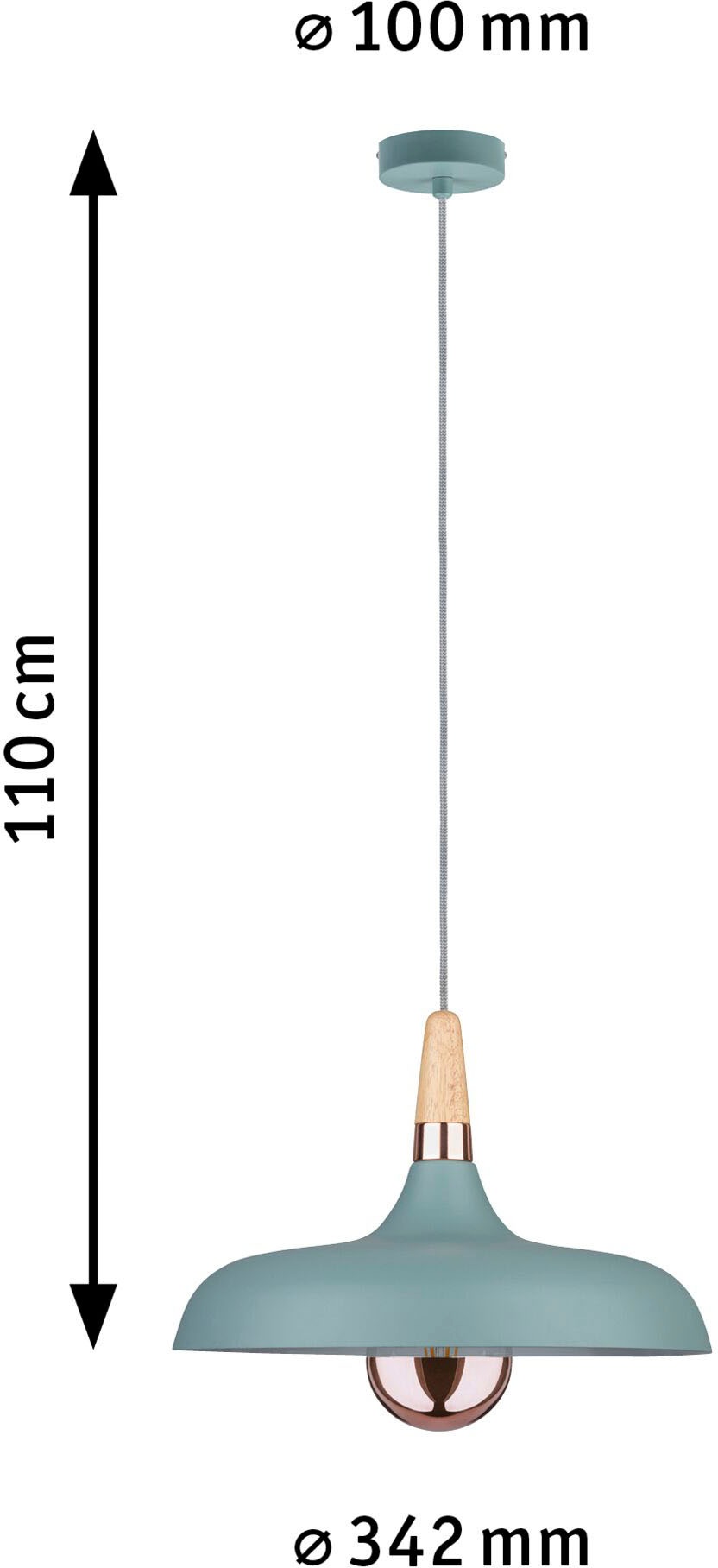 Paulmann LED Pendelleuchte »Juna«, 1 flammig, Leuchtmittel E27 | ohne Leuchtmittel, E27