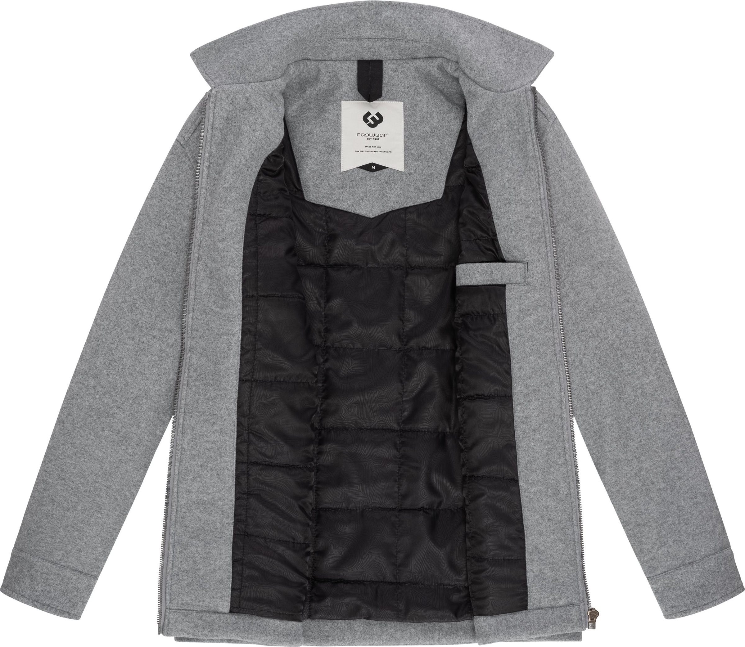 Ragwear Outdoorjacke »Azzte Felt«, ohne Kapuze, stylische Herren Hemdjacke in Woll-Optik