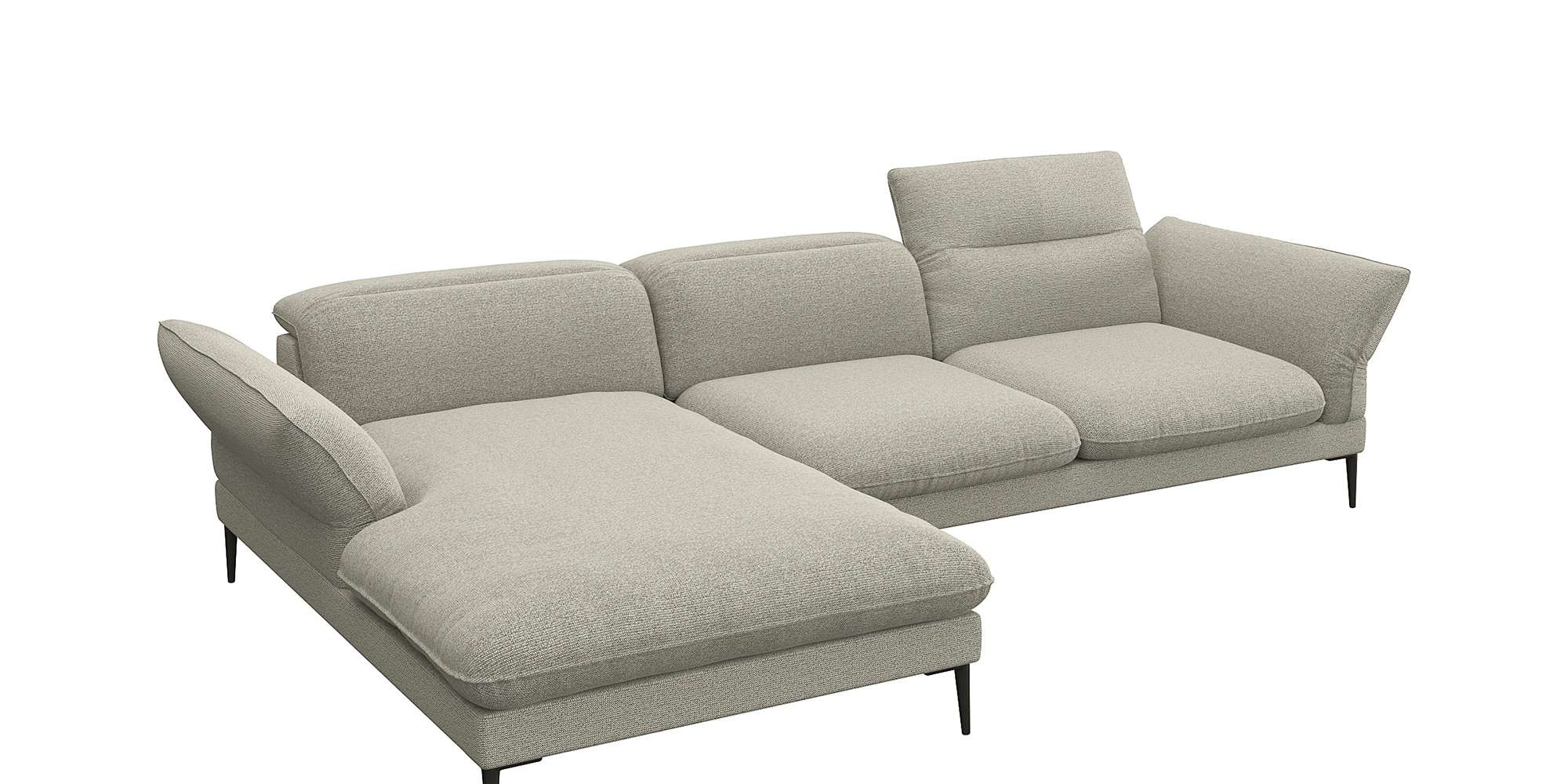 Ecksofa »Salino, Funktionssofa mit Recamiere, Relaxsofa, Ecksofa«, Sofa mit Arm- und...