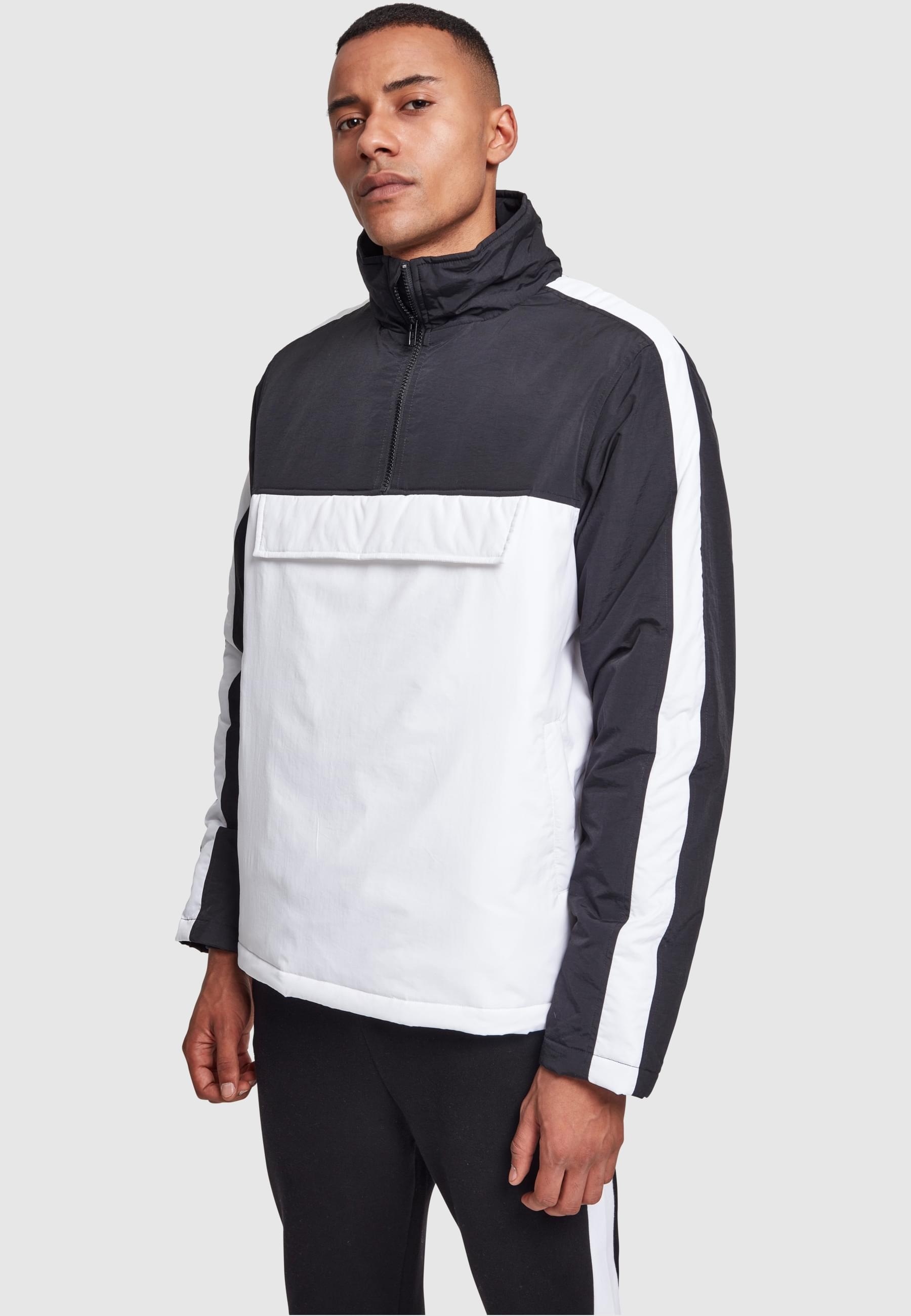URBAN CLASSICS Allwetterjacke »Urban Classics Herren 2-Tone Padded Pull Over Jacket«, (1 St.), ohne Kapuze