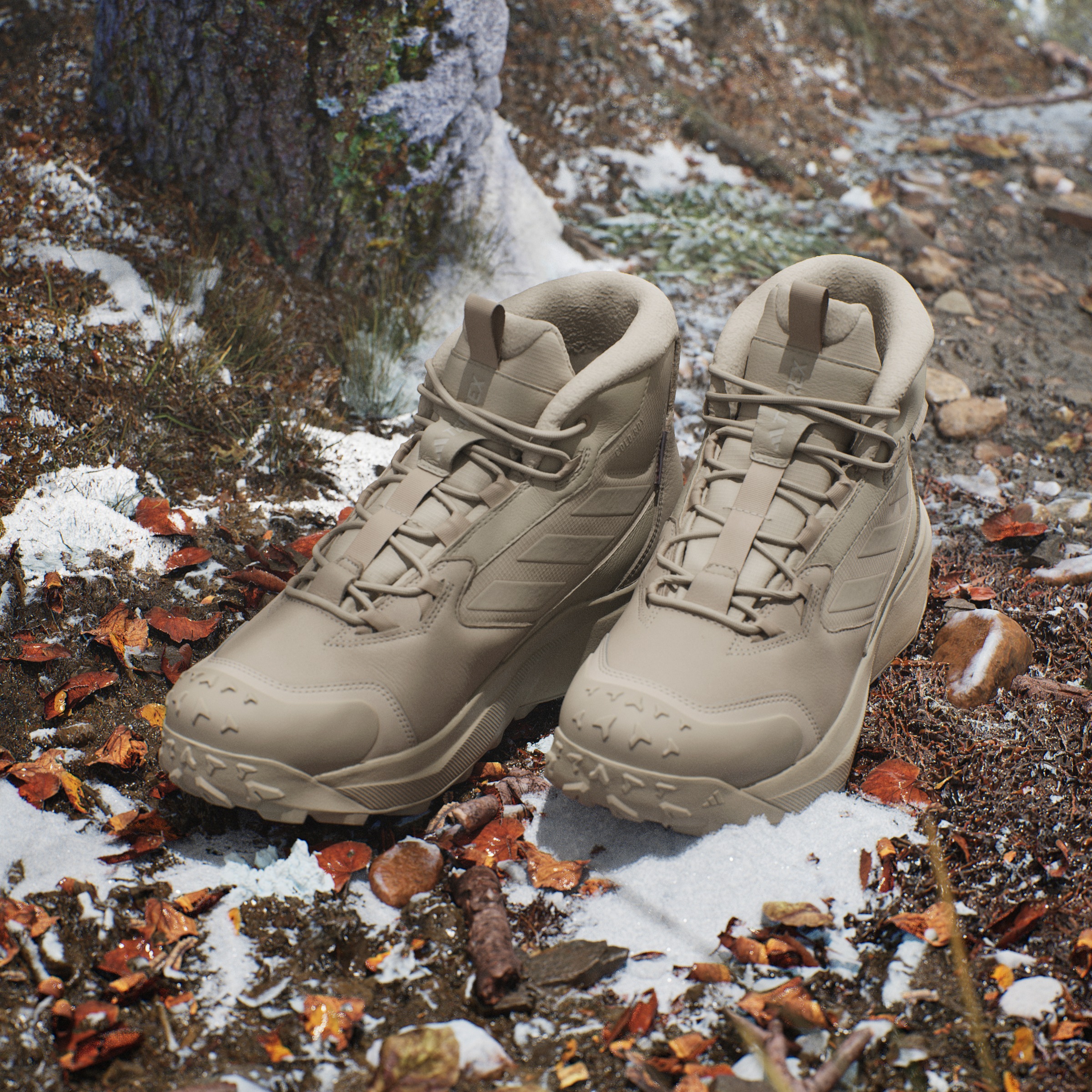 adidas TERREX Winterboots »TERREX WINTER LEATHER MID CUT RAIN.RDY COLD.RDY«, Snowboots, Winterstiefel, Winterschuhe, wasserdicht und gefüttert