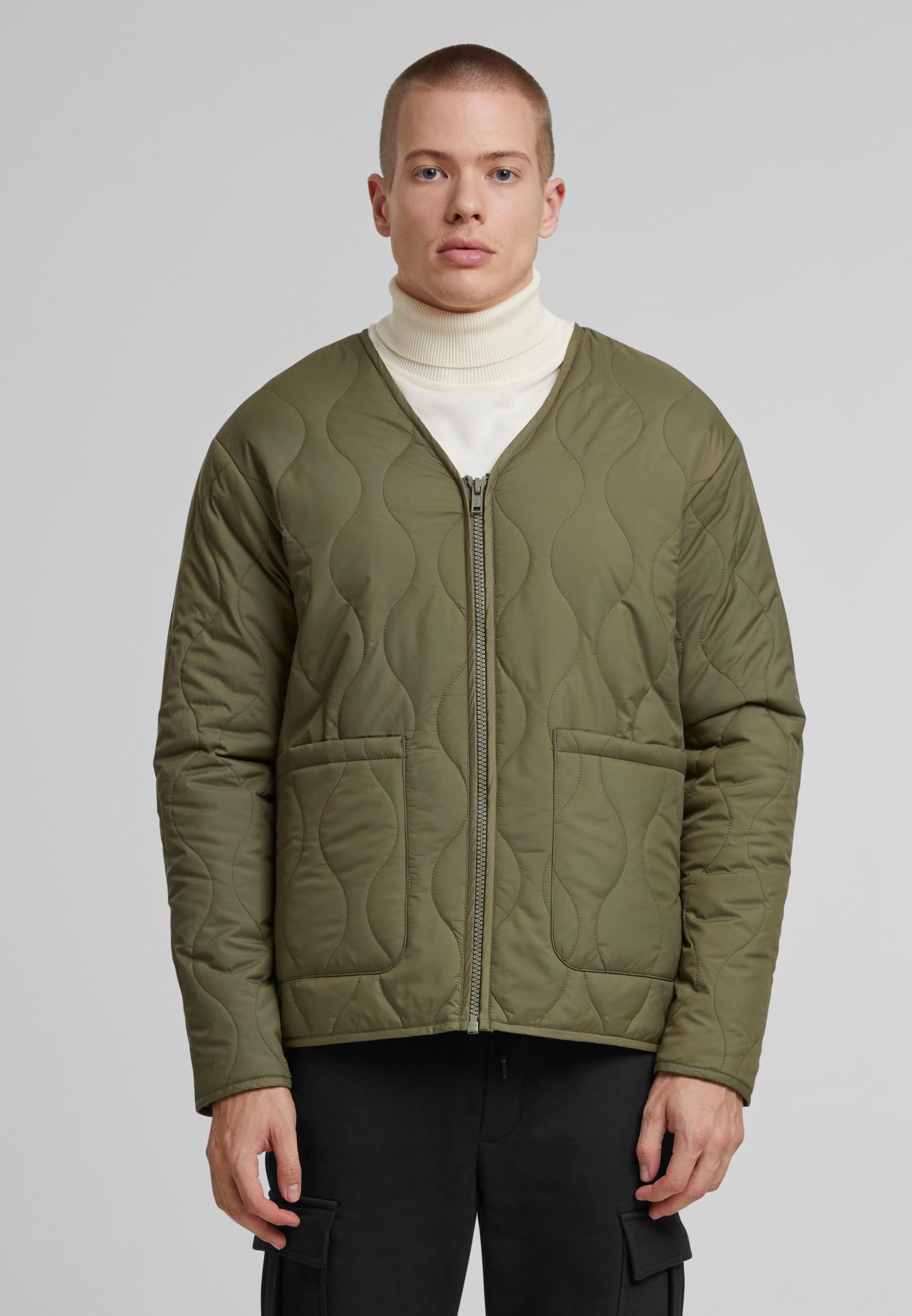 URBAN CLASSICS Winterjacke »Urban Classics Padded Quilting Jacket«, (1 St.), ohne Kapuze