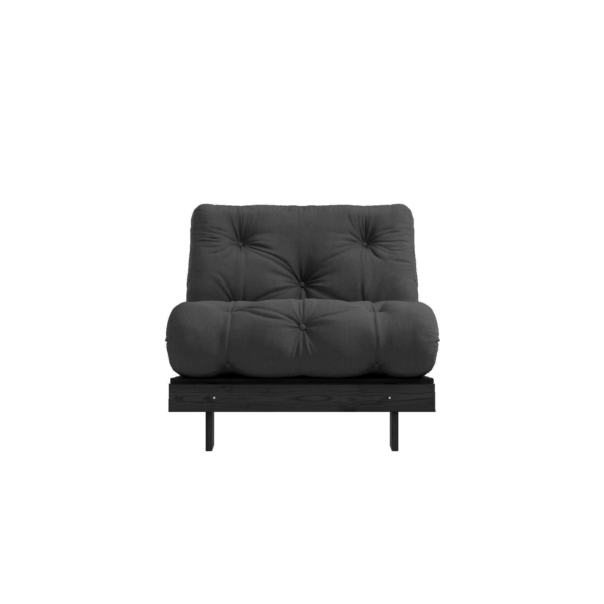 Karup Design Daybett "Roots Sofa Bed, Schlafsofa, Bettfunktion, FSC-Massivholz, B: 90 cm" Erhältlich in Breite 90 cm, 140 cm oder 160 cm, Inkl. Futonmatratze. Made in Europe, minimalistisches Design
