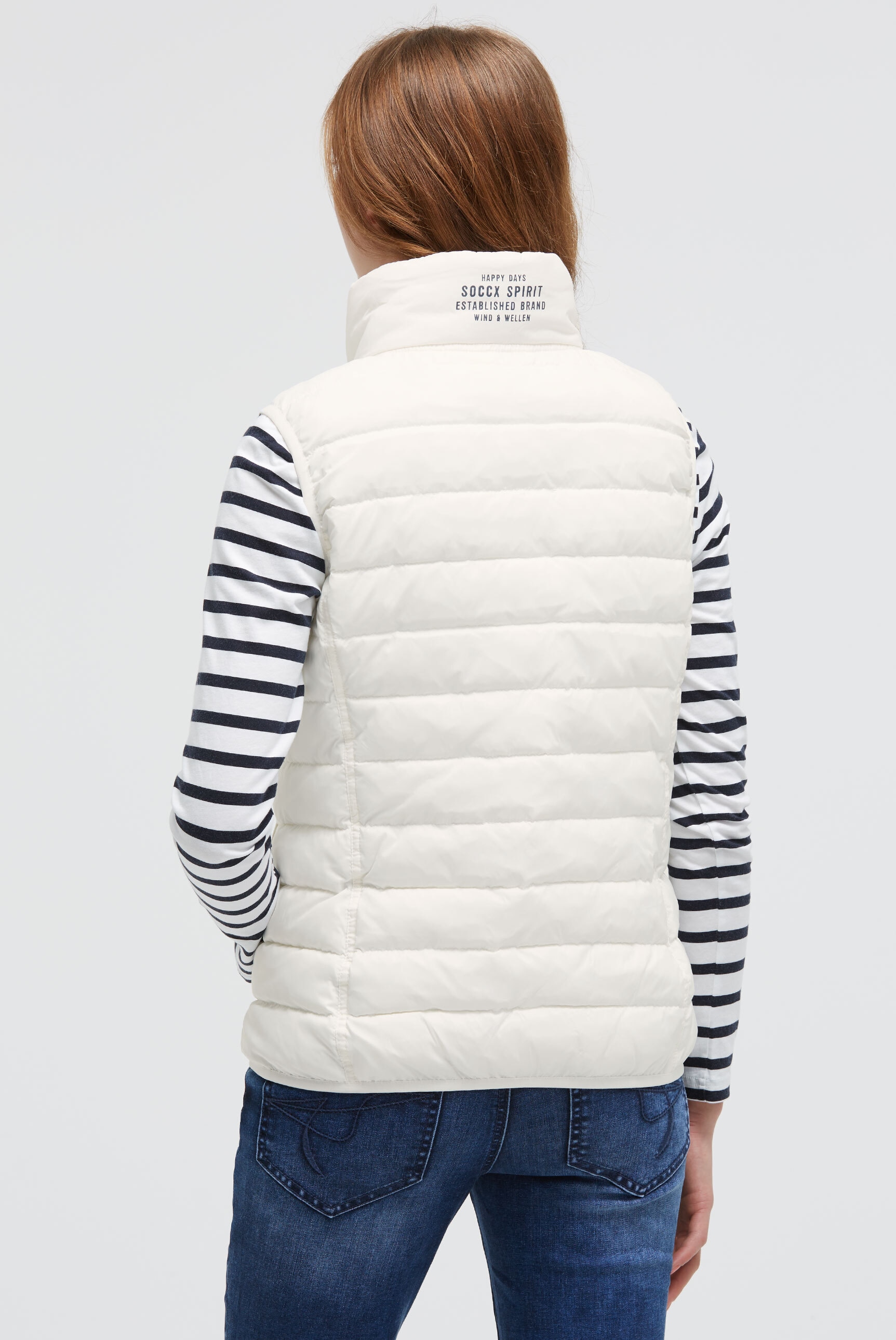 SOCCX Steppweste mit elastischem Saumabschluss