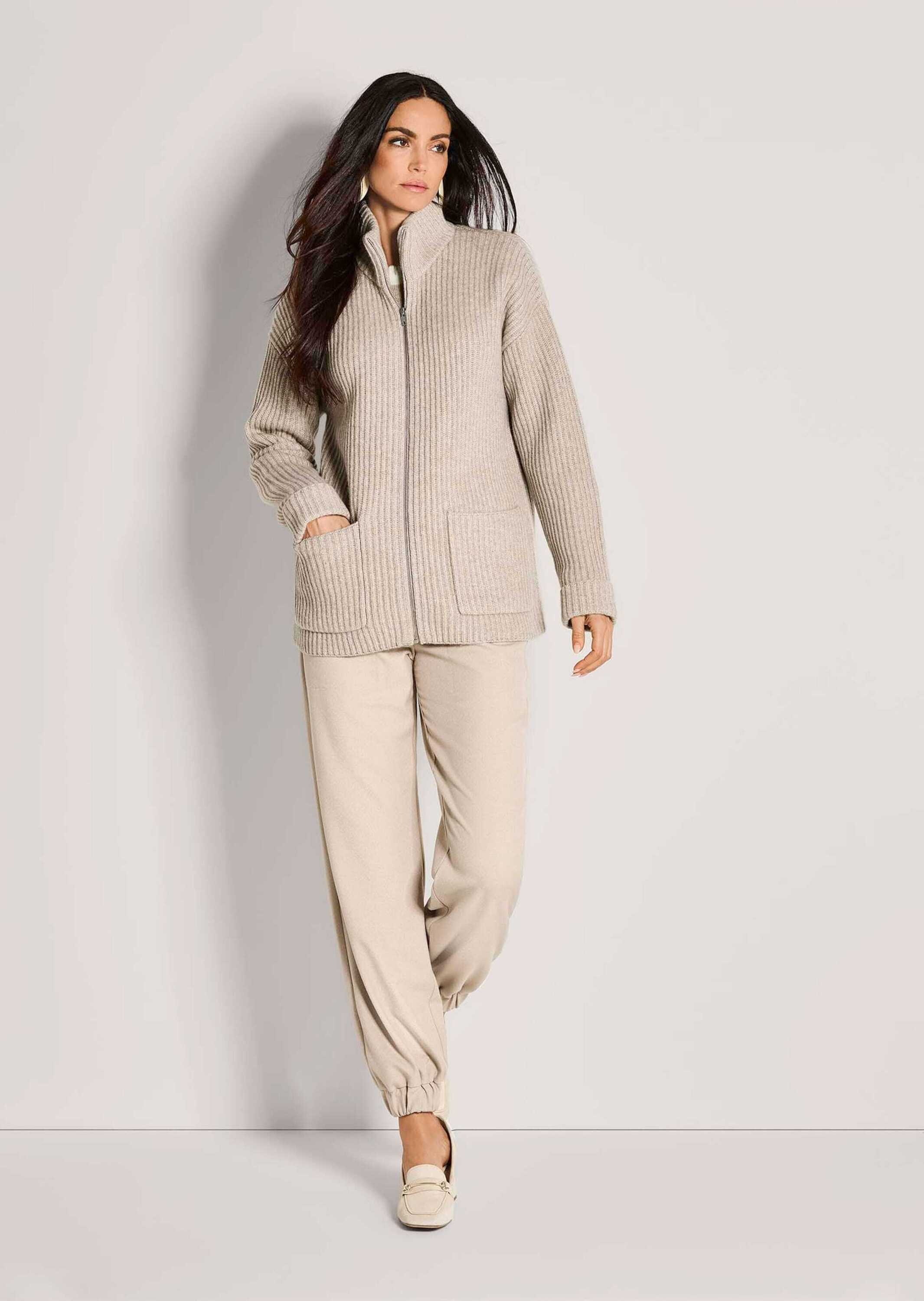 MADELEINE Strickjacke "Cardigan Weiche Wolljacke mit Reißverschluss" Grobst günstig online kaufen