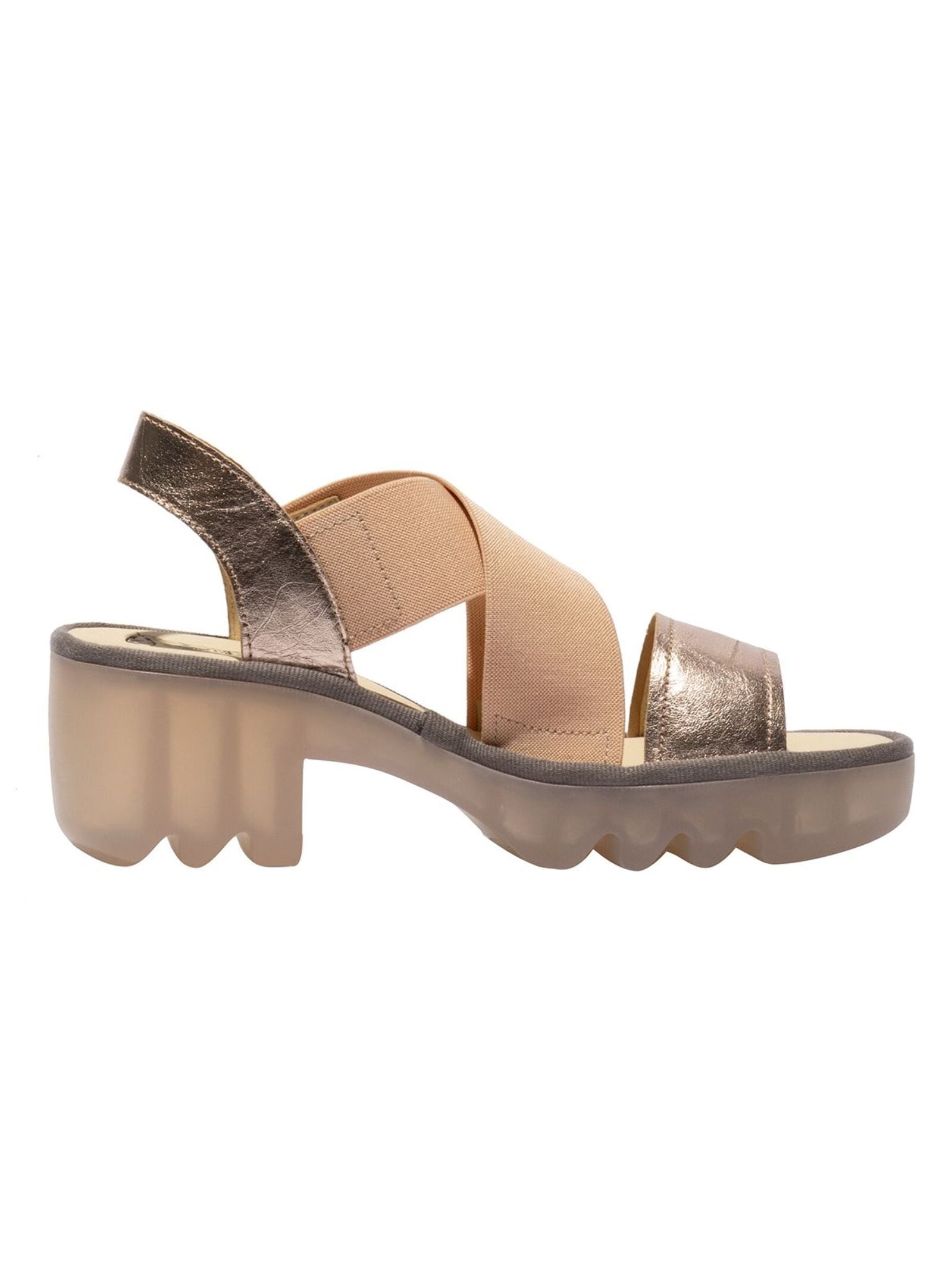 Fly London High-Heel-Sandalette »Fly London Sandalen Leder/Textil«