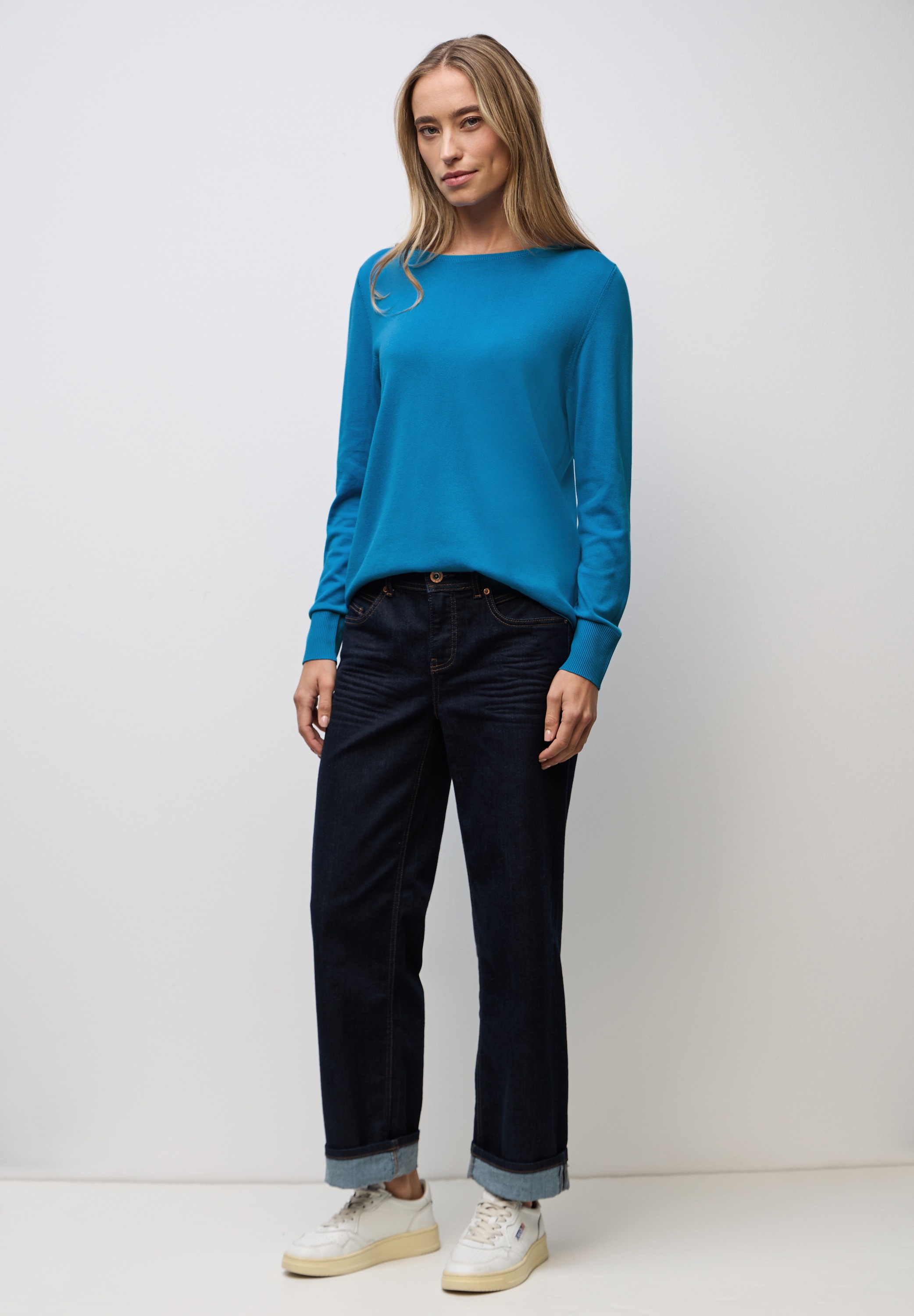 Thumbnail - STREET ONE Strickpullover aus elastischem Materialmix