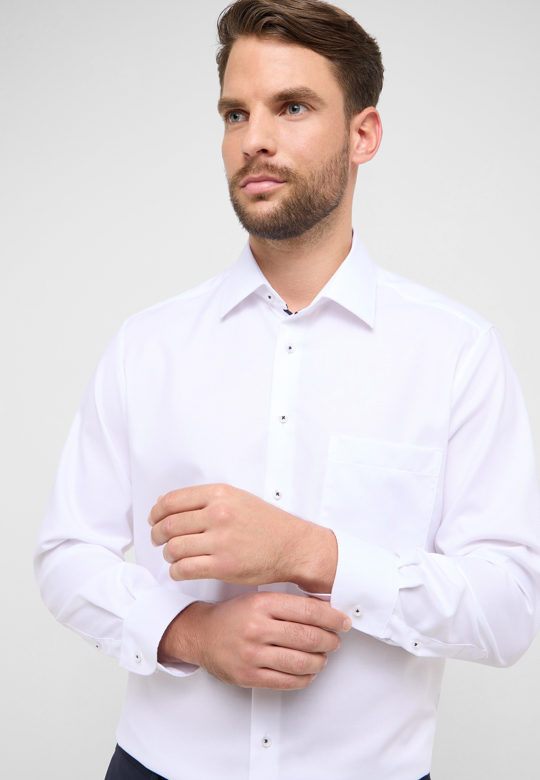 Thumbnail - Eterna Langarmhemd "COMFORT FIT" NON IRON (bügelfrei)