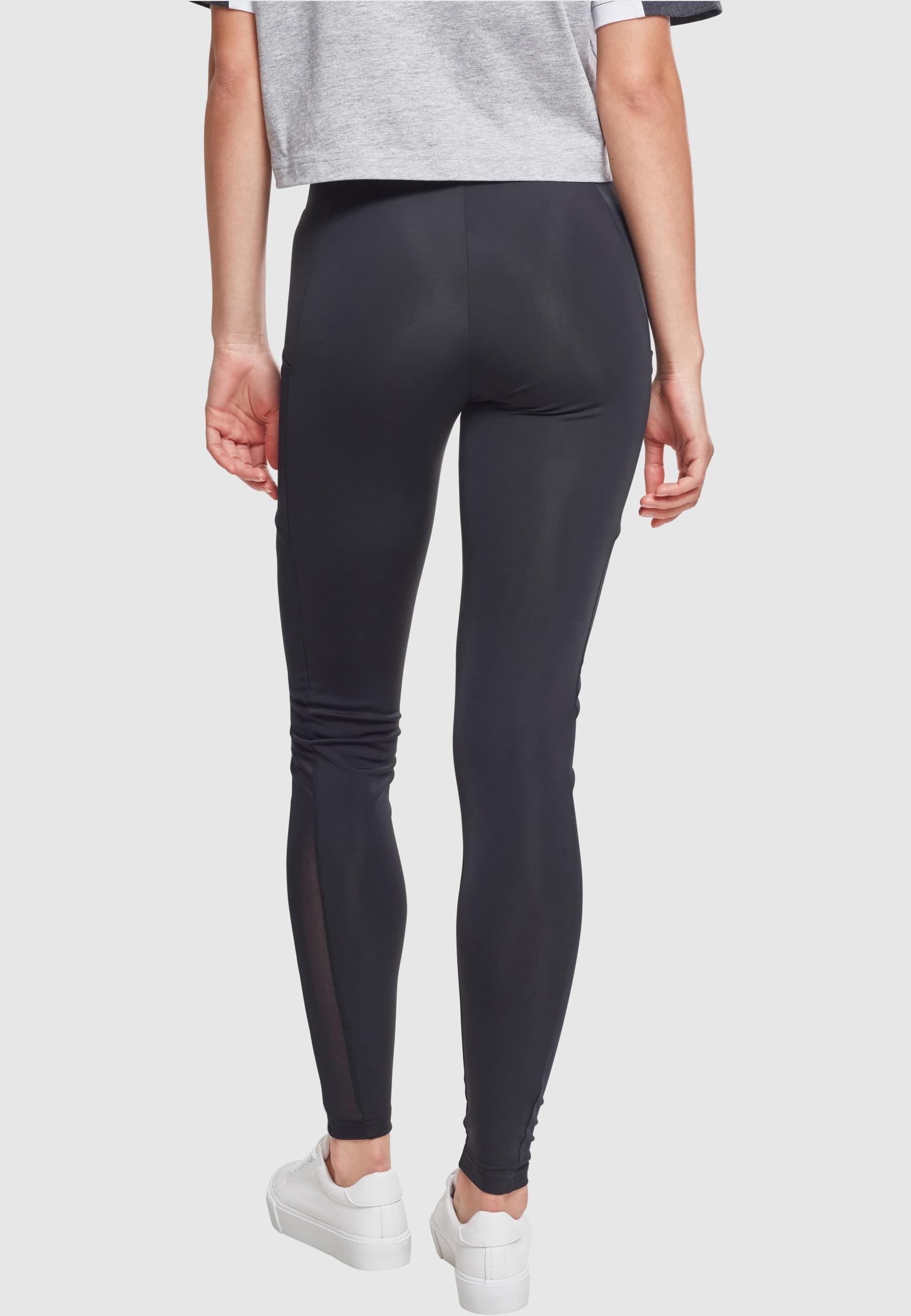 URBAN CLASSICS Leggings »Urban Classics Damen Ladies Tech Mesh Striped Pocket Leggings«, (1 tlg.)