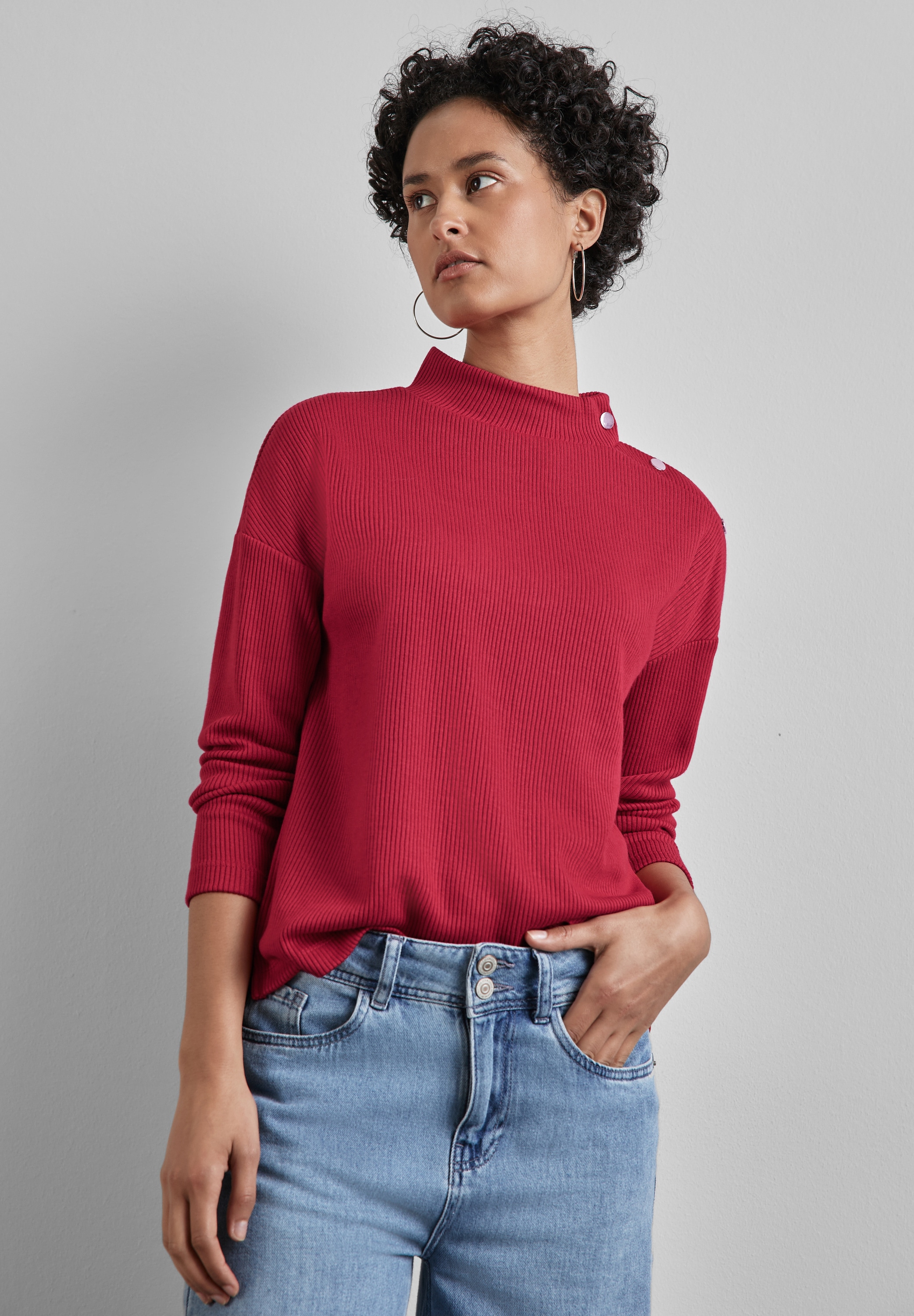 Langarmshirt, mit Turtleneck