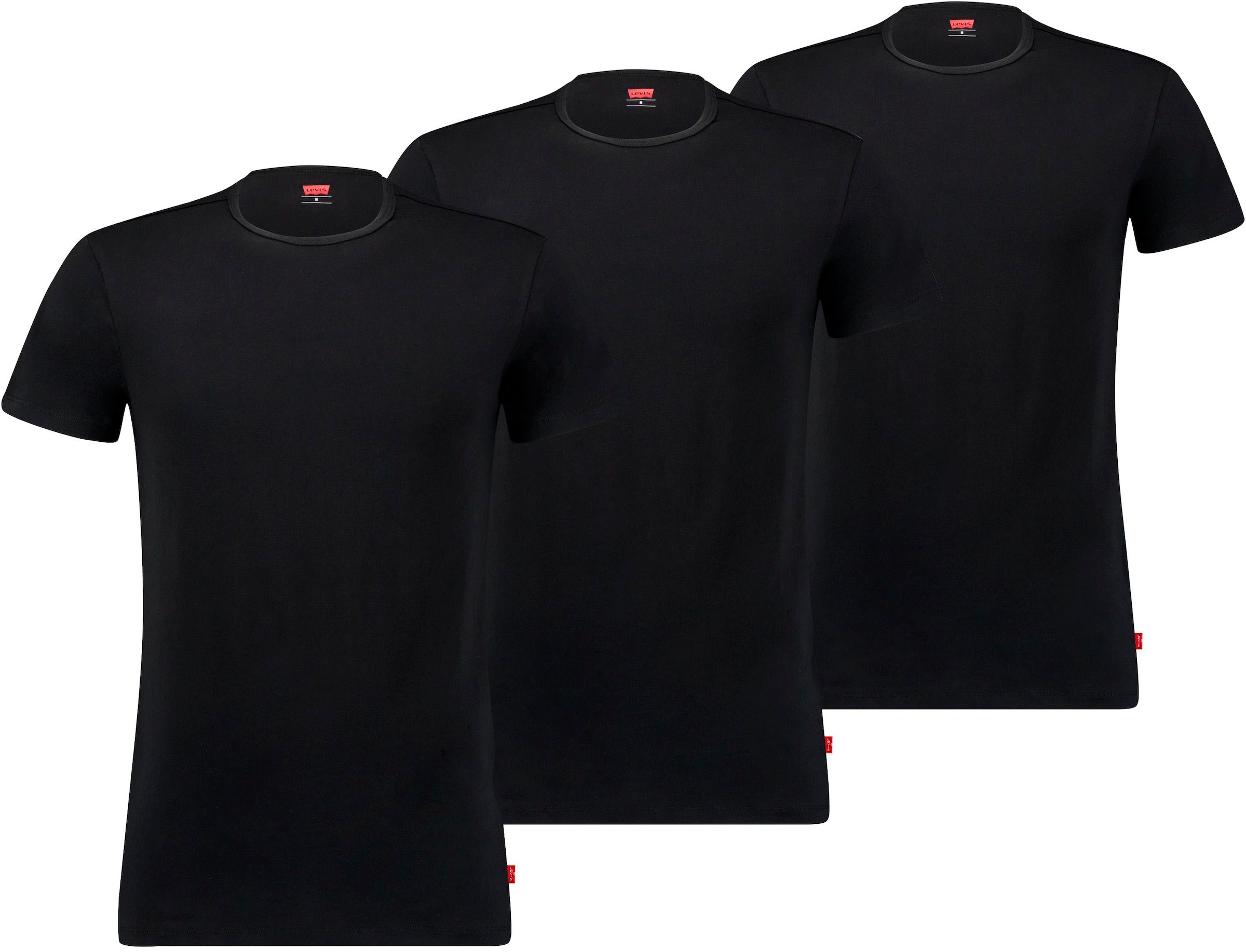Levis T-Shirt, (3er-Pack), V-Ausschnitt, Kurzarm, Cotton-Mix, elastisch günstig online kaufen