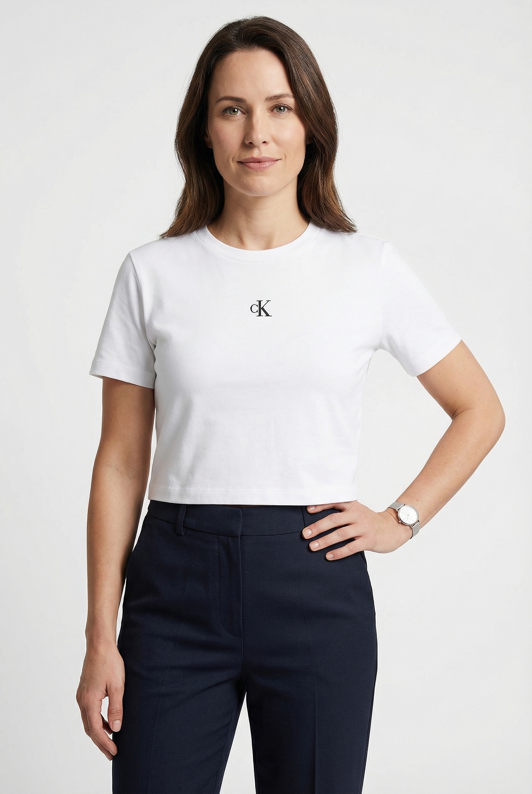 Calvin Klein Jeans T-Shirt "LOGO CROPPED TEE" Boxy fit mit Rundhalsausschni günstig online kaufen
