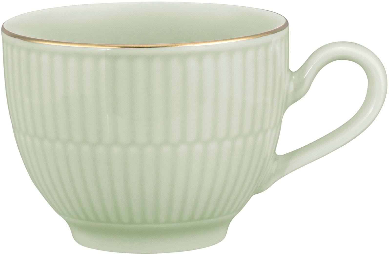 Seltmann Weiden 1100000002199 "Amina" Kaffeetasse aus Porzellan mit Relief und edler Goldumrandung