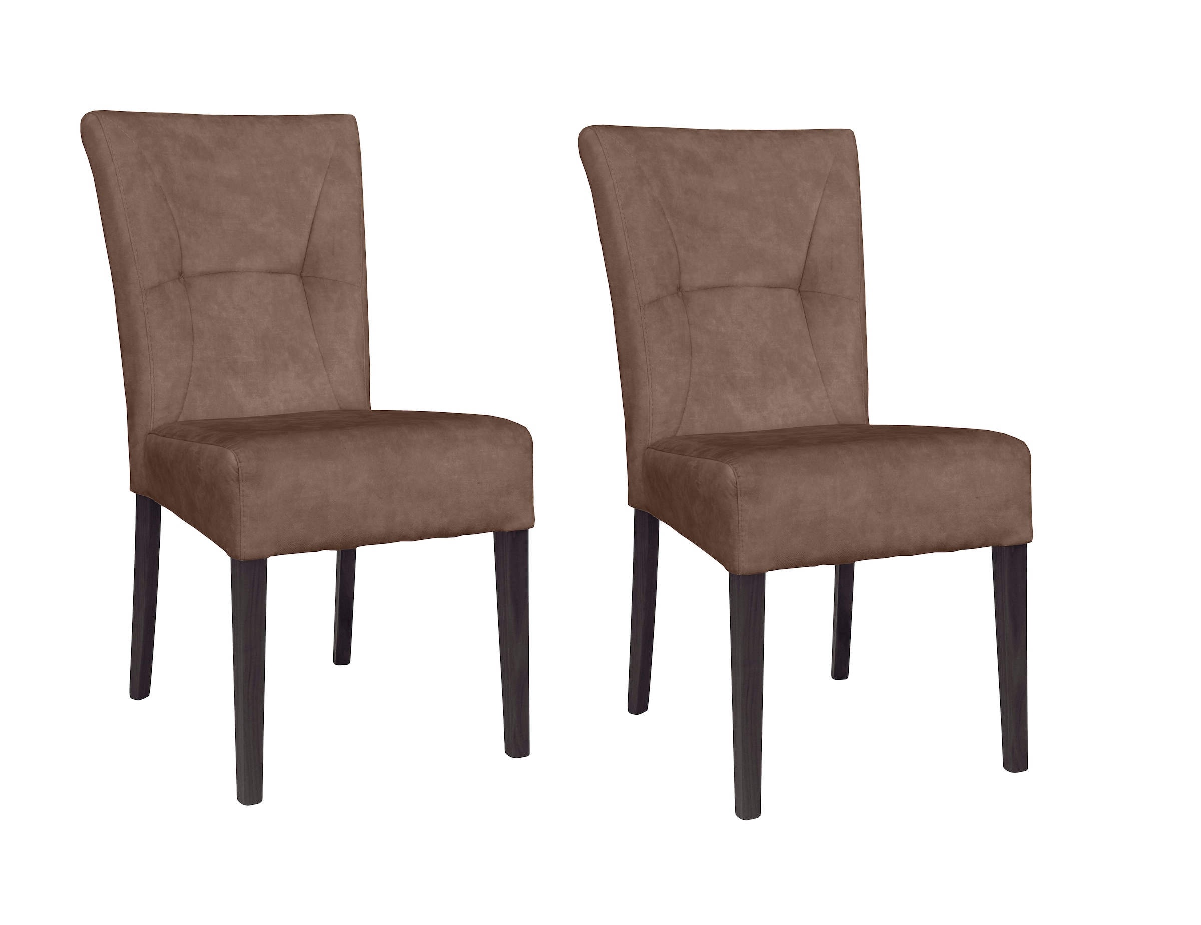 Home affaire 4-Fußstuhl "Henry" (Set) 2 Stk. Samtvelours Sitz und Rücken ge günstig online kaufen